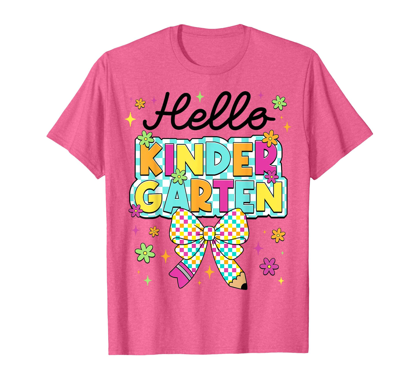 Hello Kindergarten Coquette First Day Of School Teacher Girl T-Shirt