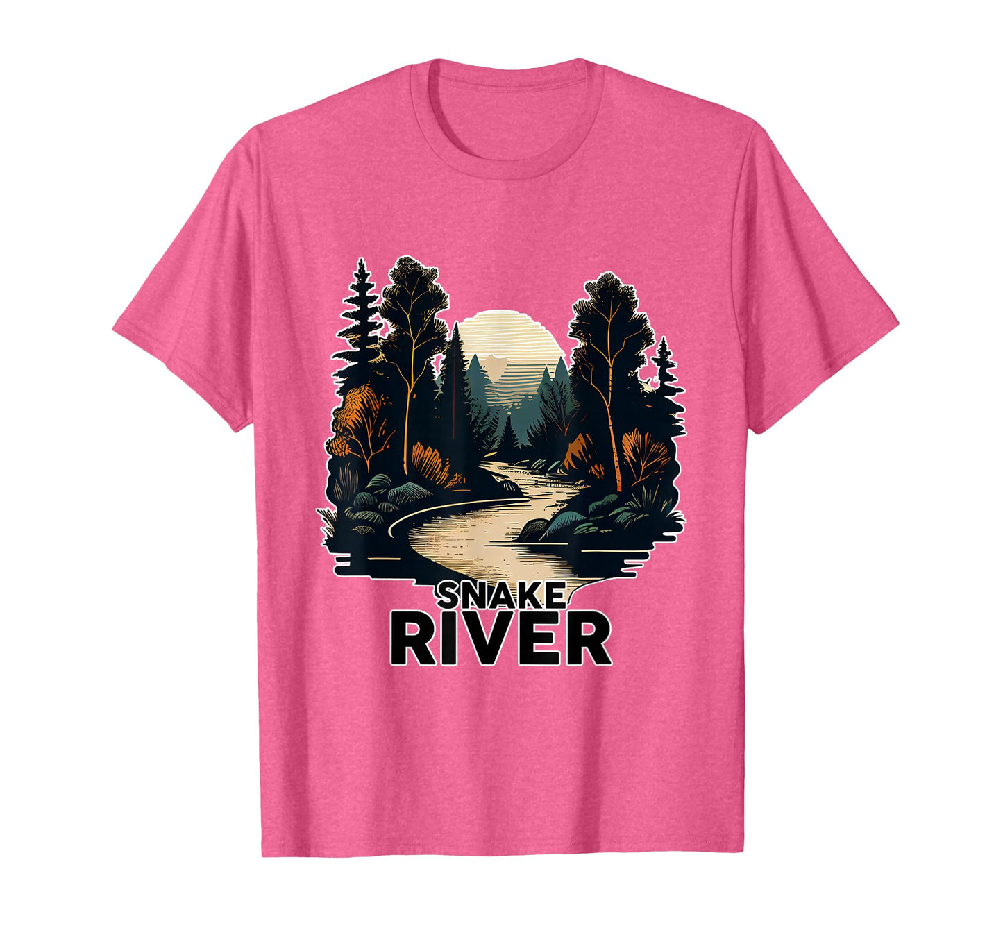 Snake River T-Shirt Retro Minimalist River Snake T-Shirt