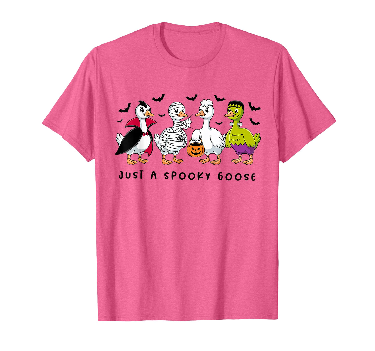 Just A Spooky Goose Halloween Silly Goose Funny Halloween T-Shirt