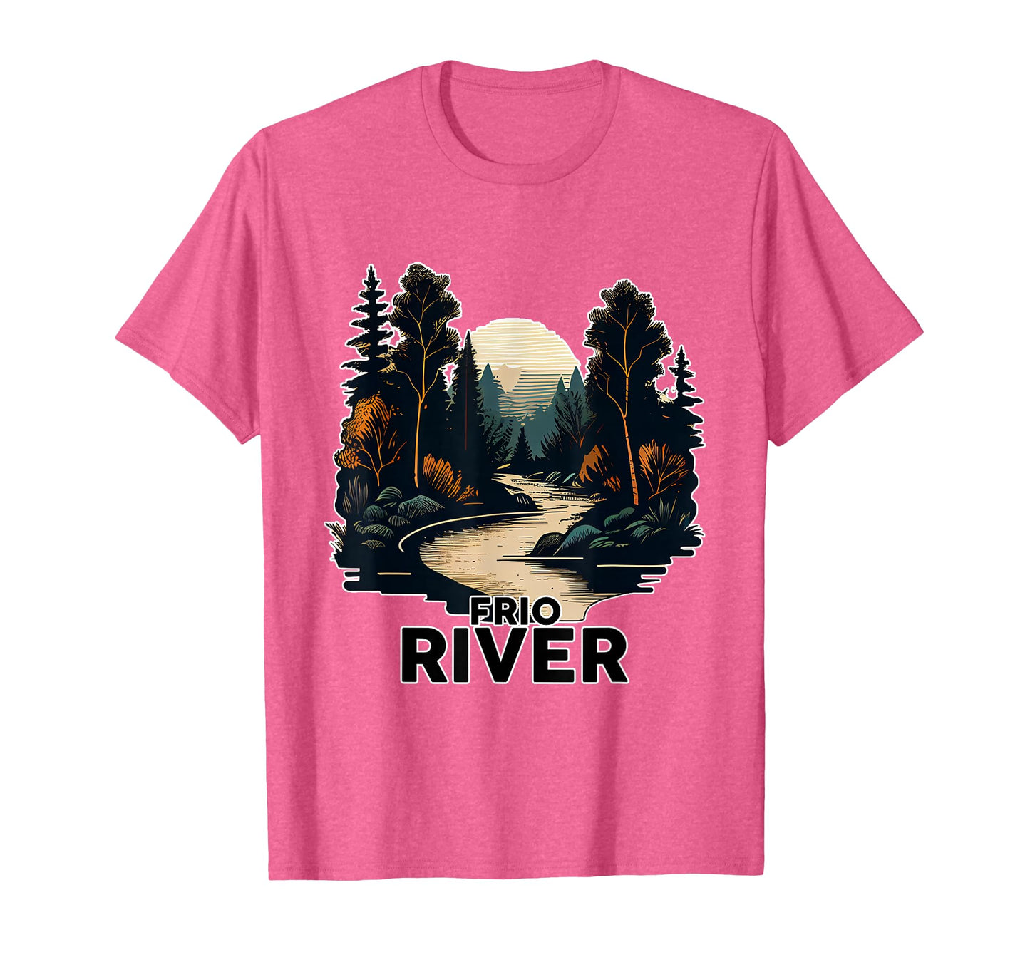 Frio River T-Shirt Retro Minimalist River Frio T-Shirt