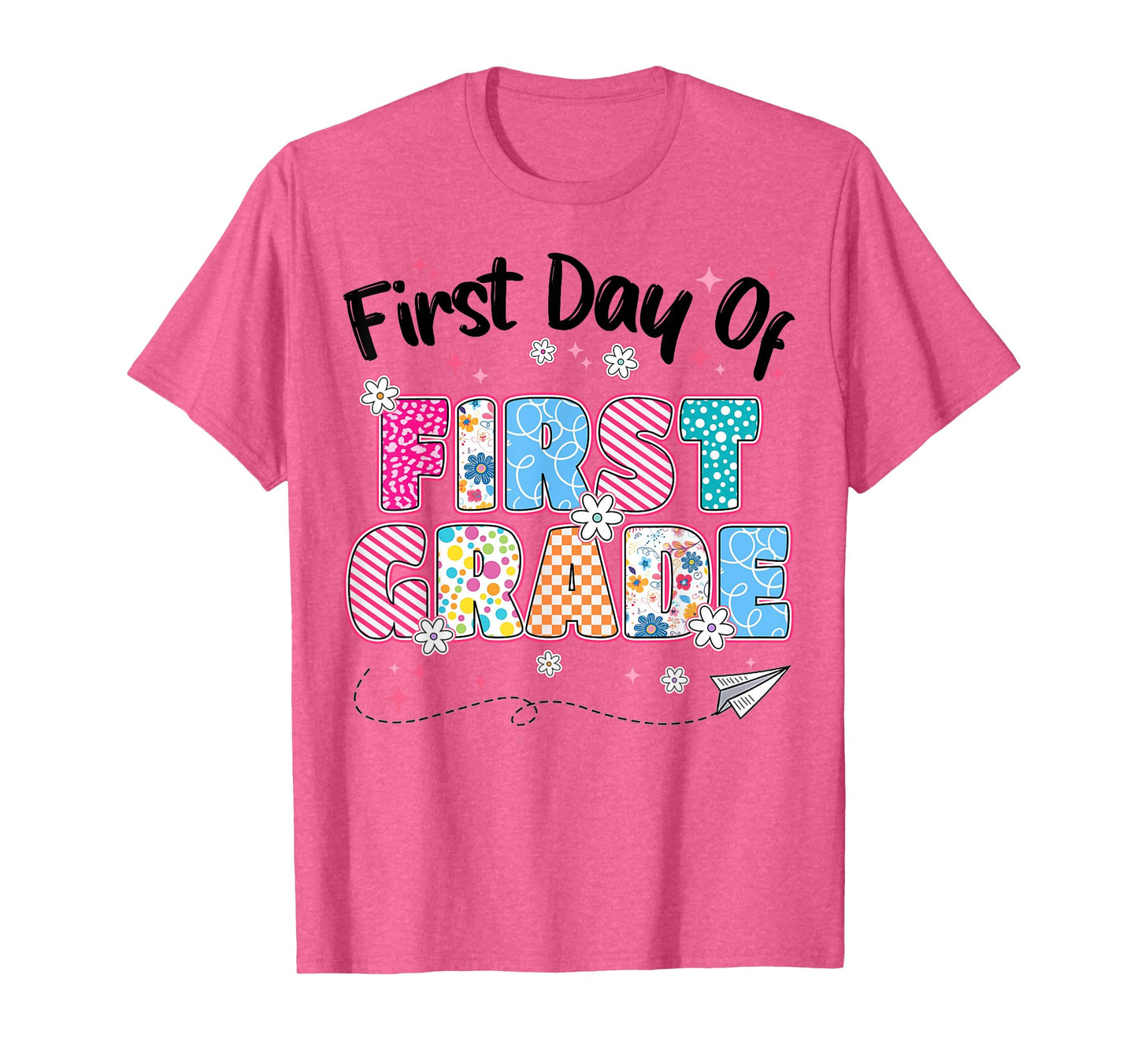 First 1st Day Of First Grade Back To School Teachers Girls T-Shirt