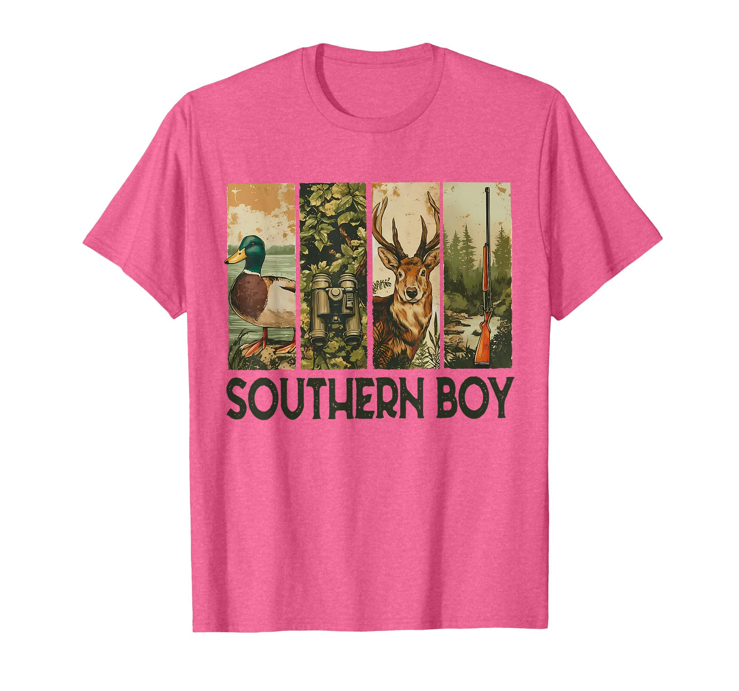 Southern Boy Camouflage Hunting Dog Camo Duck Hunter T-Shirt
