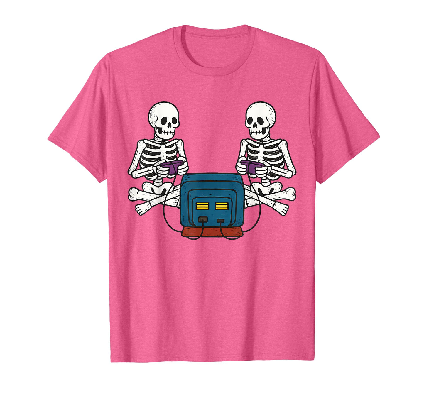 Funny Gamer Skeleton Halloween Video Gaming Costume Men Boys T-Shirt