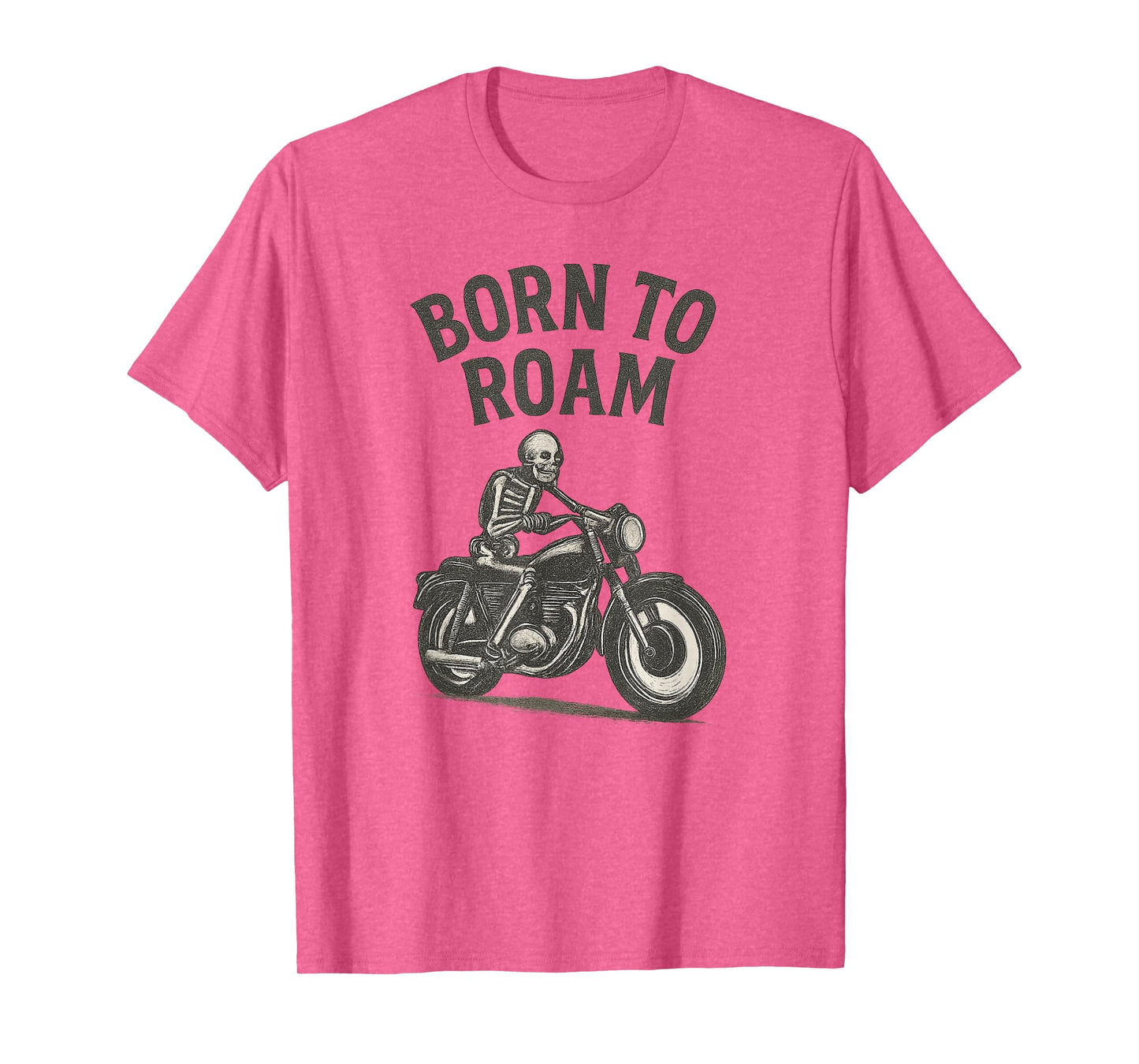 Born to Roam Skeleton Biker T-Shirt