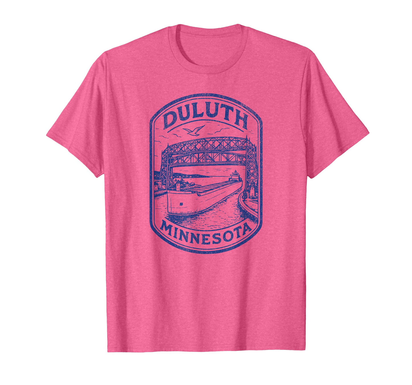DULUTH MINNESOTA MN Aerial Lift Bridge Boat Lake Superior T-Shirt