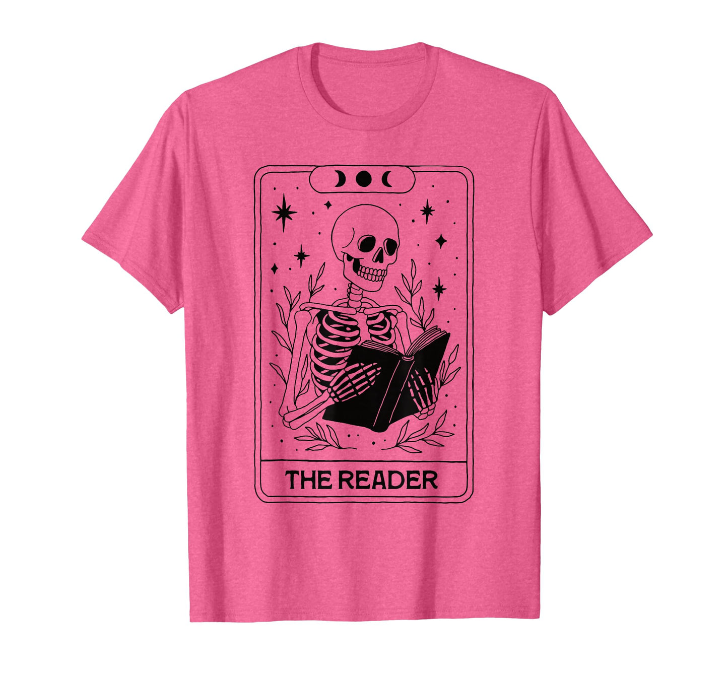 Skeleton Tarot Reader Book Lover Occult Witchy Halloween T-Shirt
