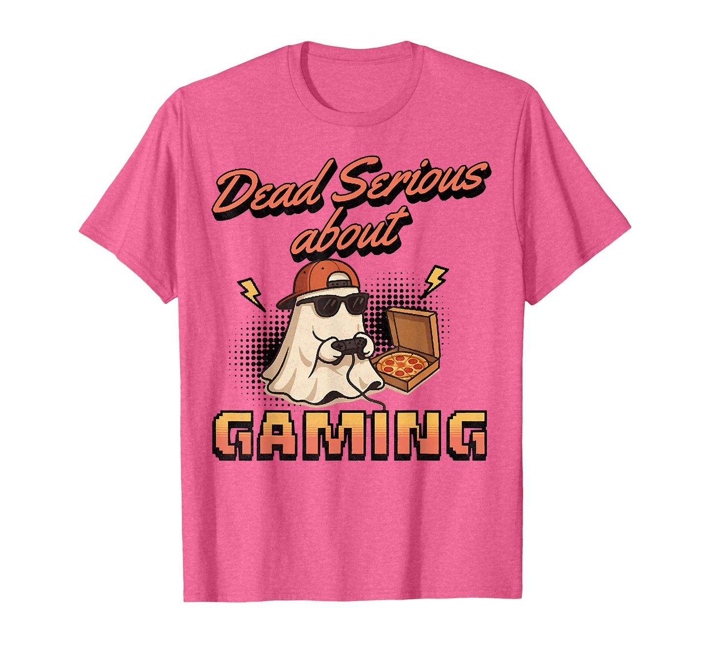 Dead-Serious About Gaming, Gamer Ghost, Gaming Halloween T-Shirt
