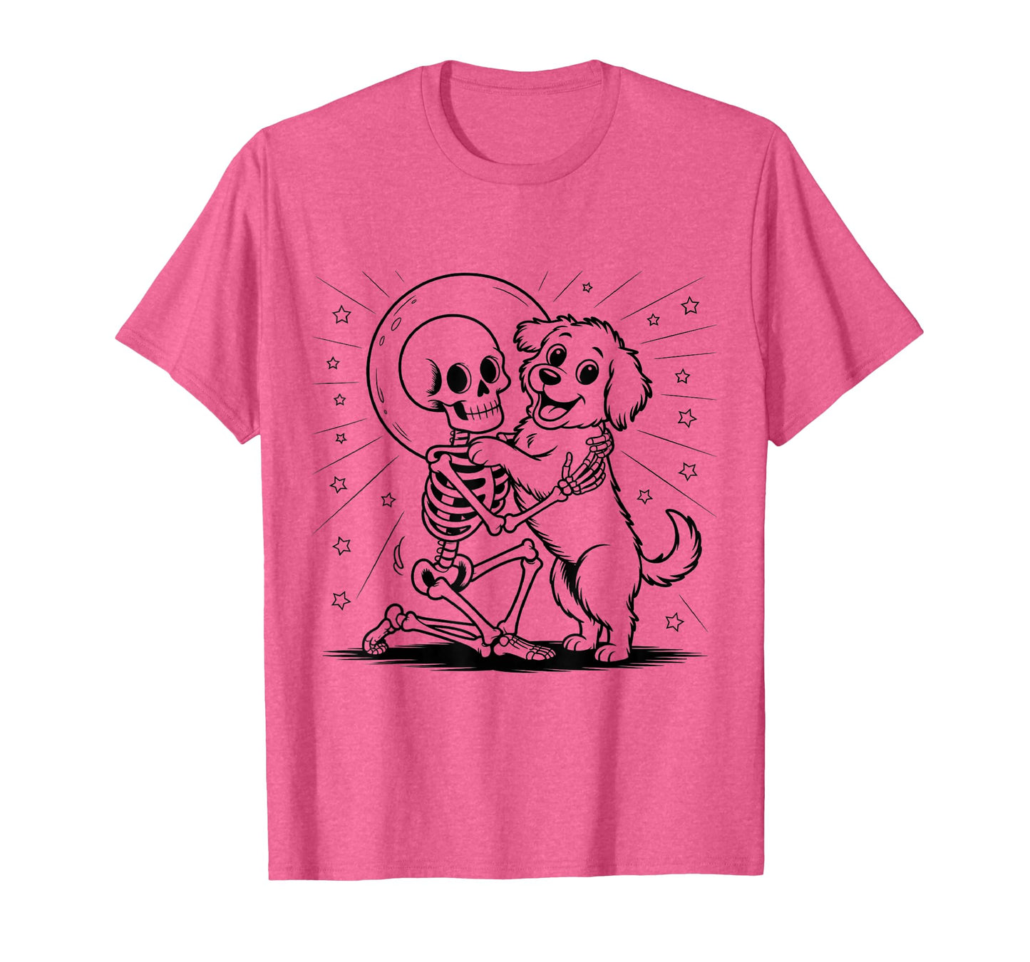 Skeleton Dog Skull Funny Cute Goth Halloween Men Women Kids T-Shirt