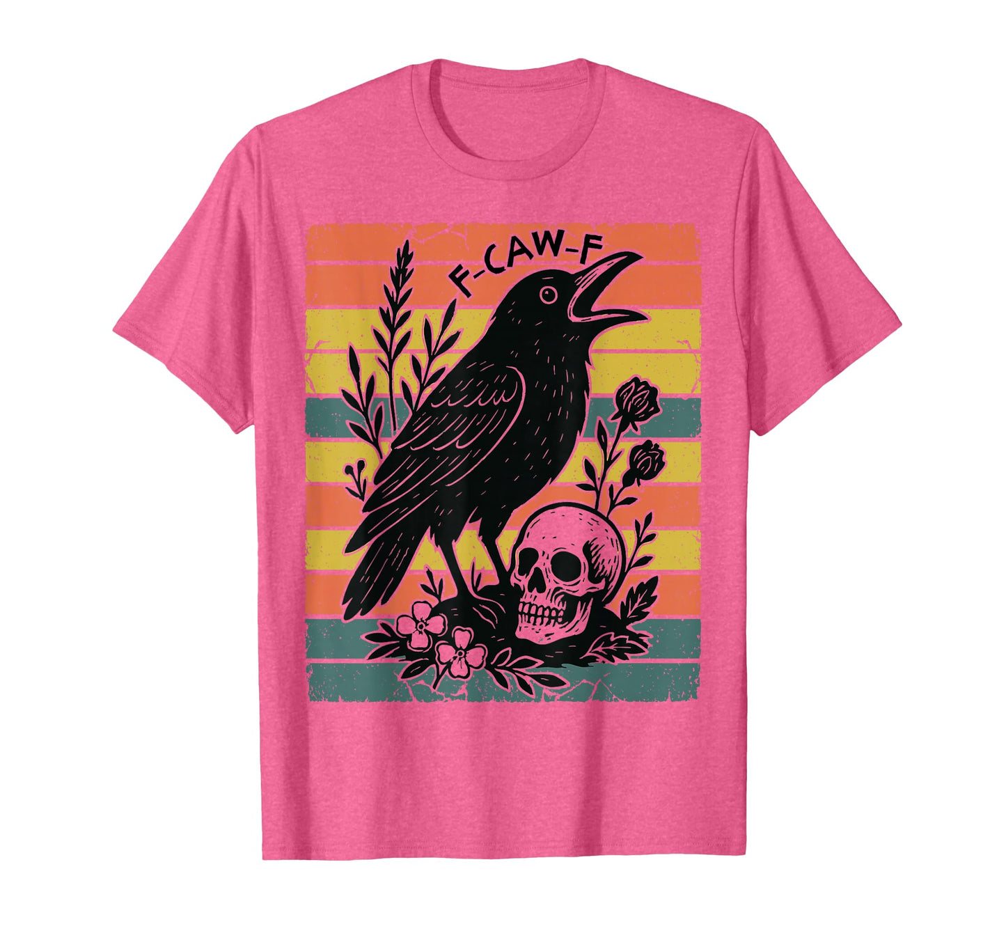 F-Caw-F Black Crow Pun Funny Black Bird Saying Meme Humor T-Shirt