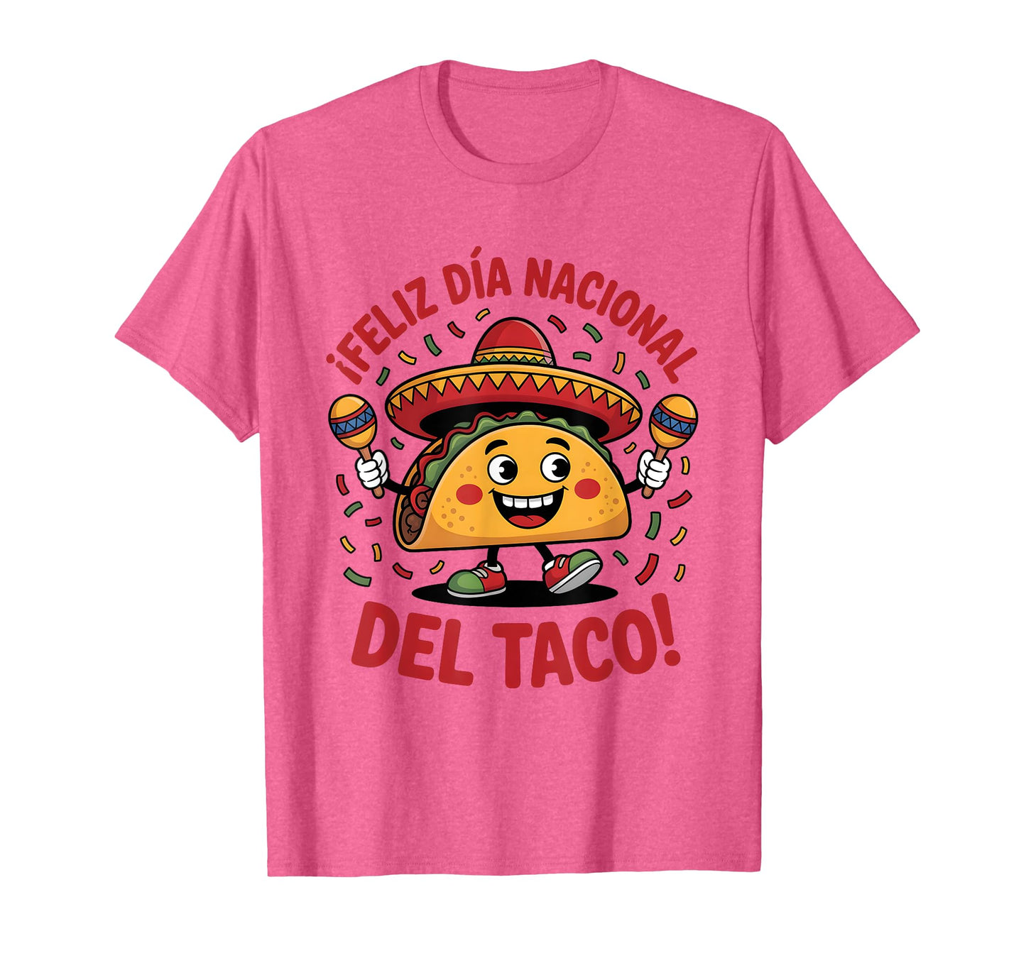 Feliz Día Nacional del Taco Fiesta Design T-Shirt