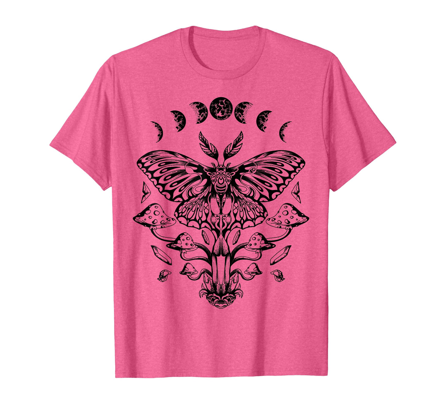 Moth Moon Phases Tarot Butterfly T-Shirt