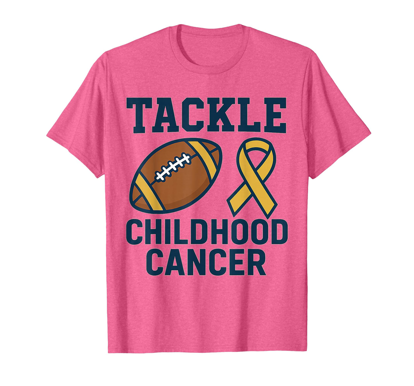 Childhood Cancer Awareness Tackle Football DIPG T-Shirt