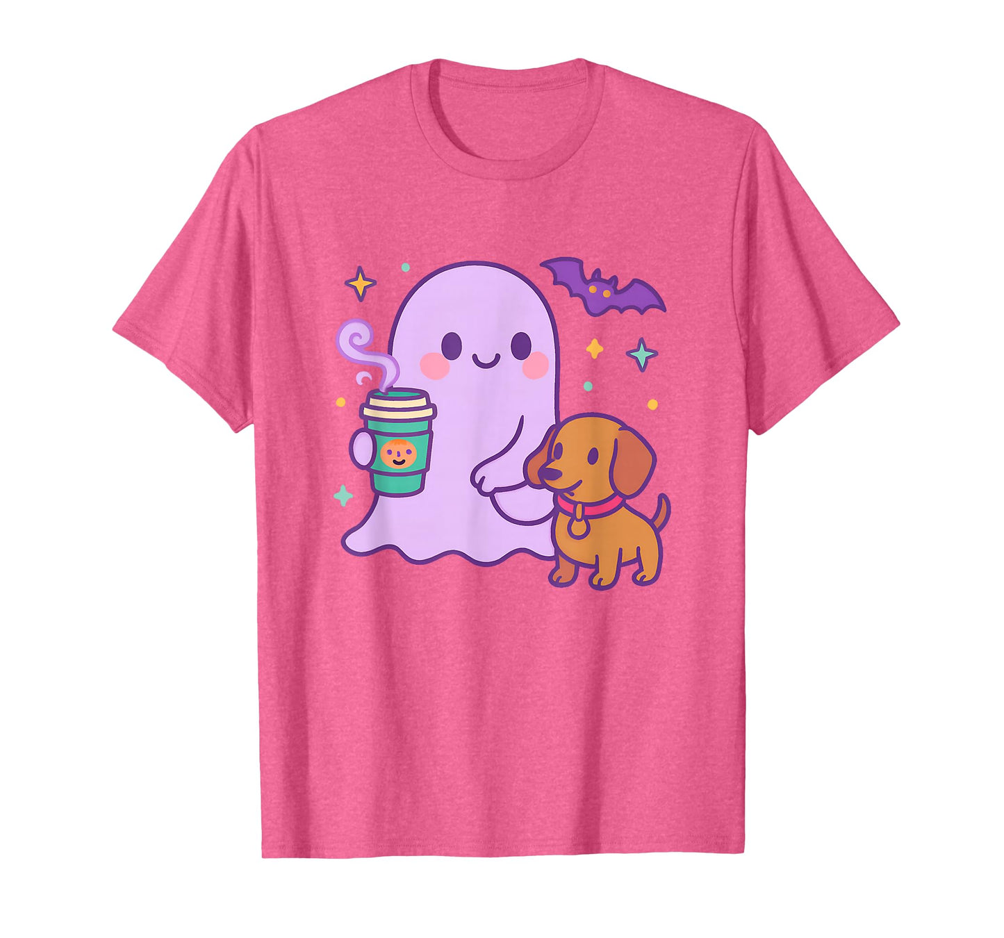 Funny Dachshund Ghost Halloween Spooky Season Weenie Dog T-Shirt