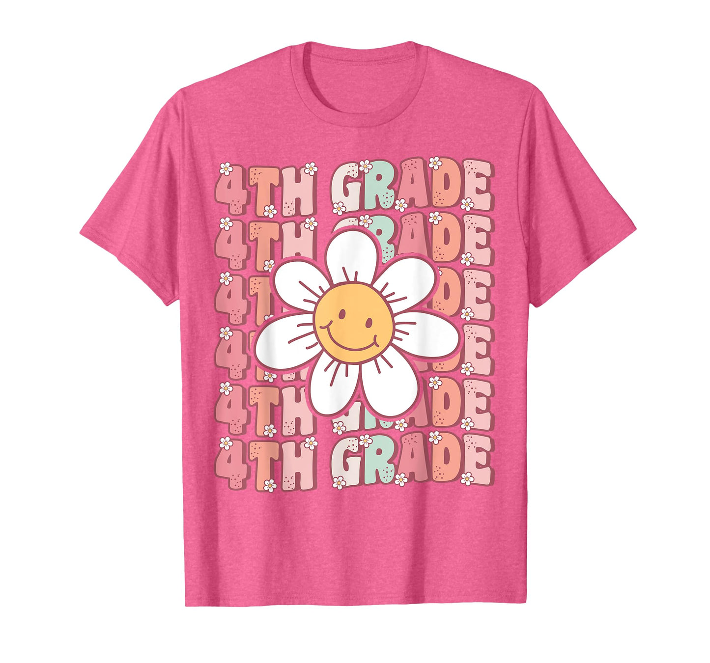 Groovy 4th Grade Back To School First Day of Fourth Grade T-Shirt
