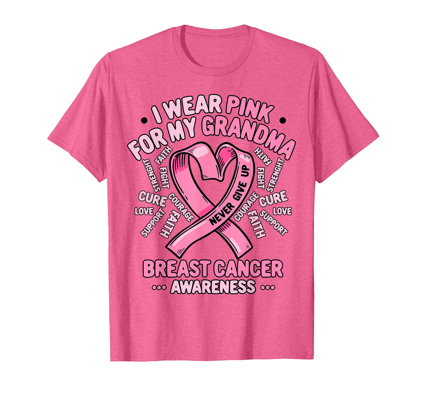 Breast Cancer Awareness Month I Wear Pink For My Grandma T-Shirt
