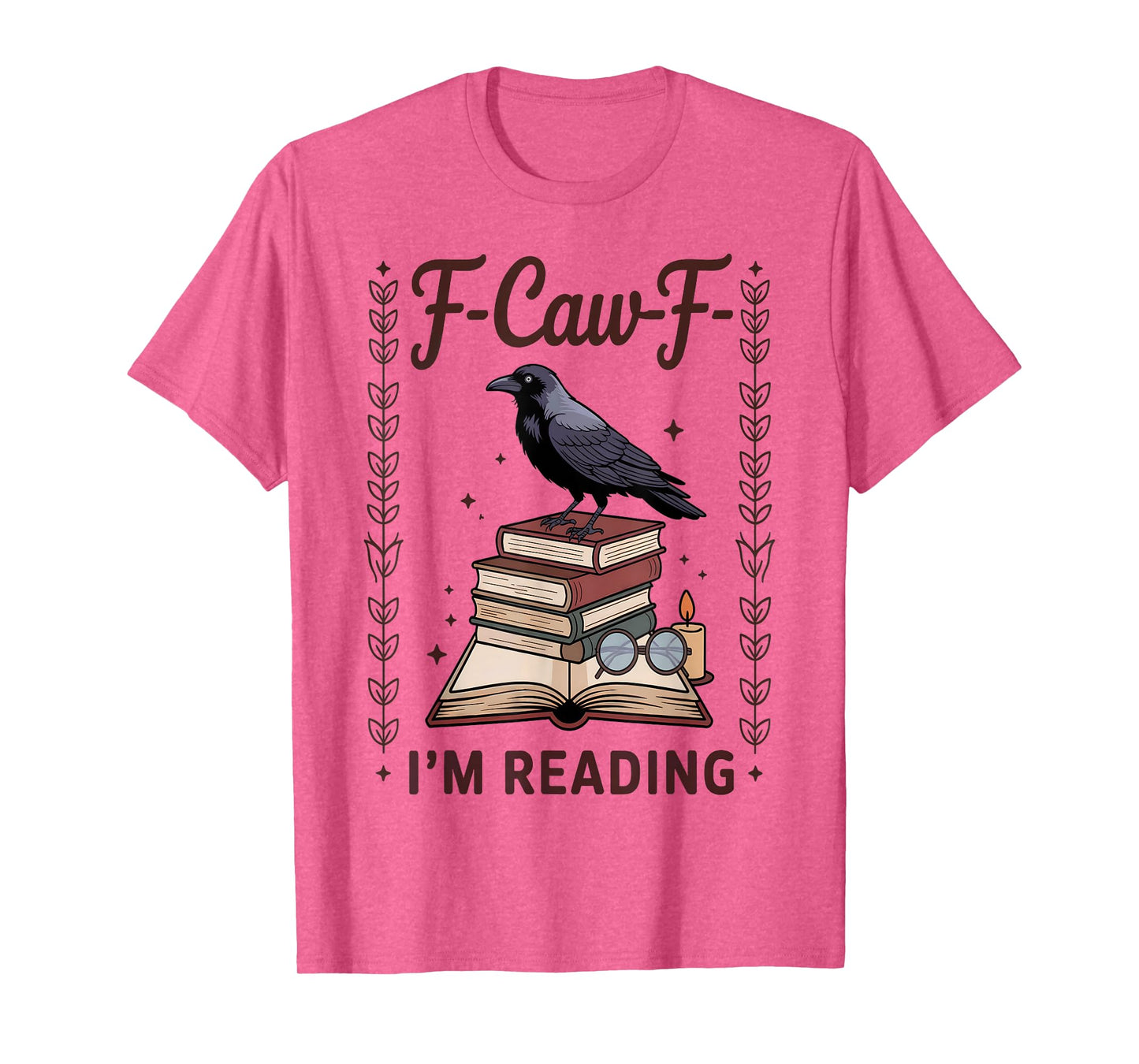 F-Caw-F Funny Raven Black Crow Spooky Season Halloween Retro T-Shirt