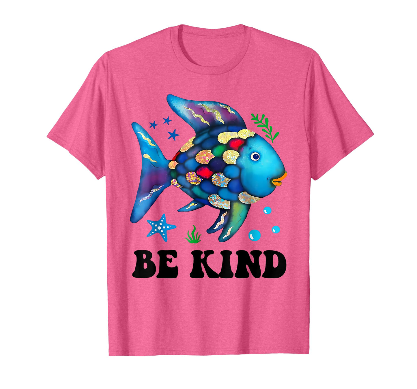 Be Kind Rainbow Fish Teacher Life Teacher Back To School T-Shirt