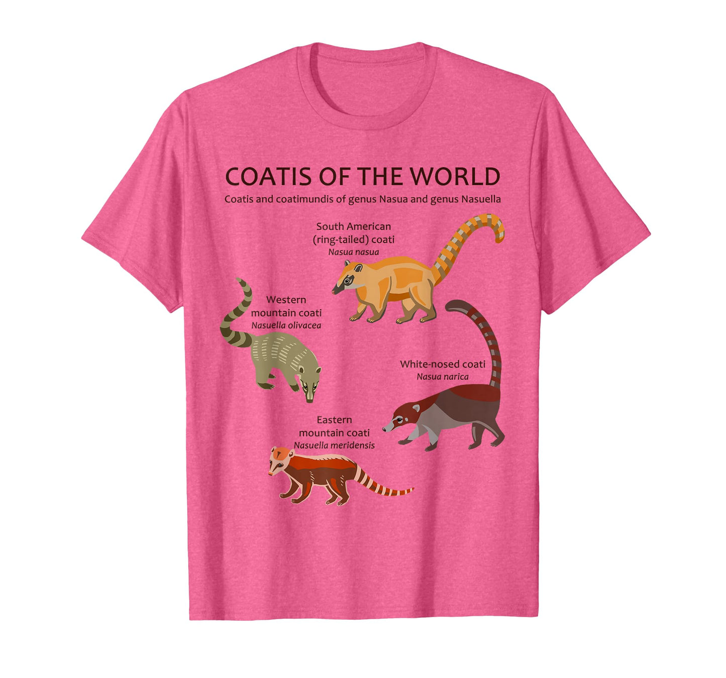Coati and Coatimundi Species Animal Artwork T-Shirt