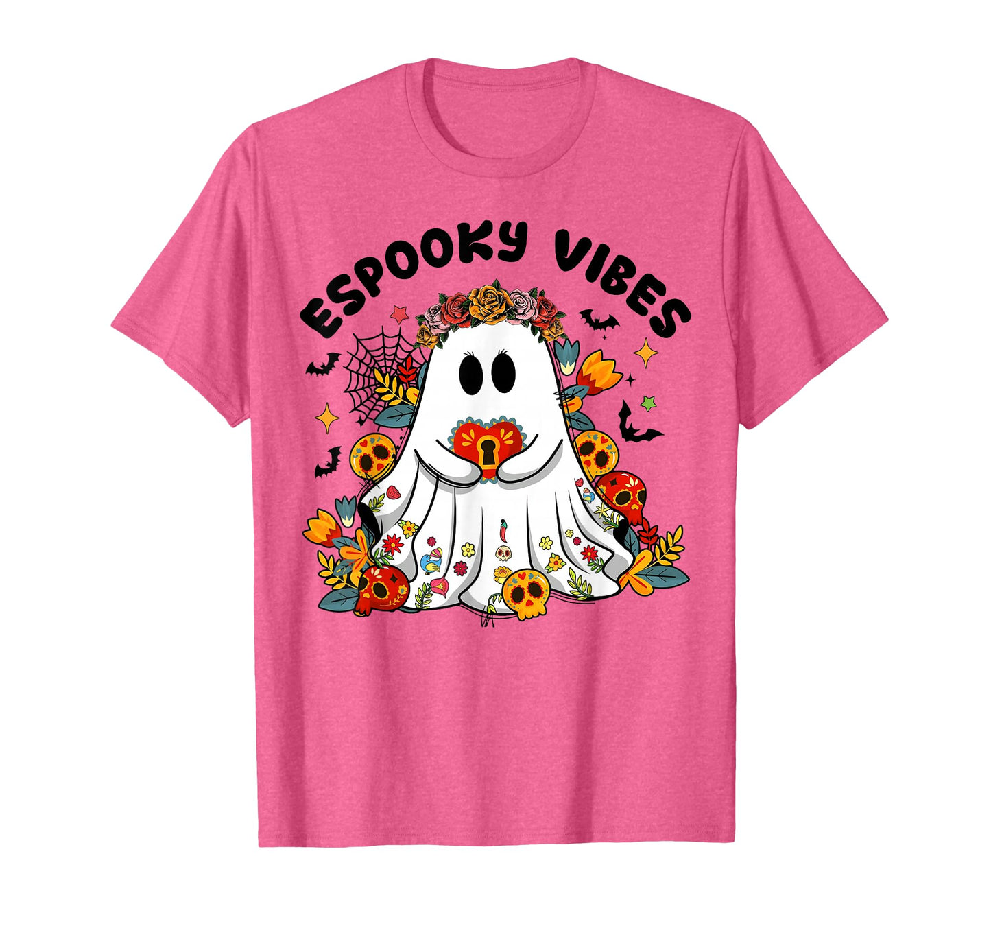 Espooky Vibes Maestra Halloween Spanish Mexican Teacher T-Shirt