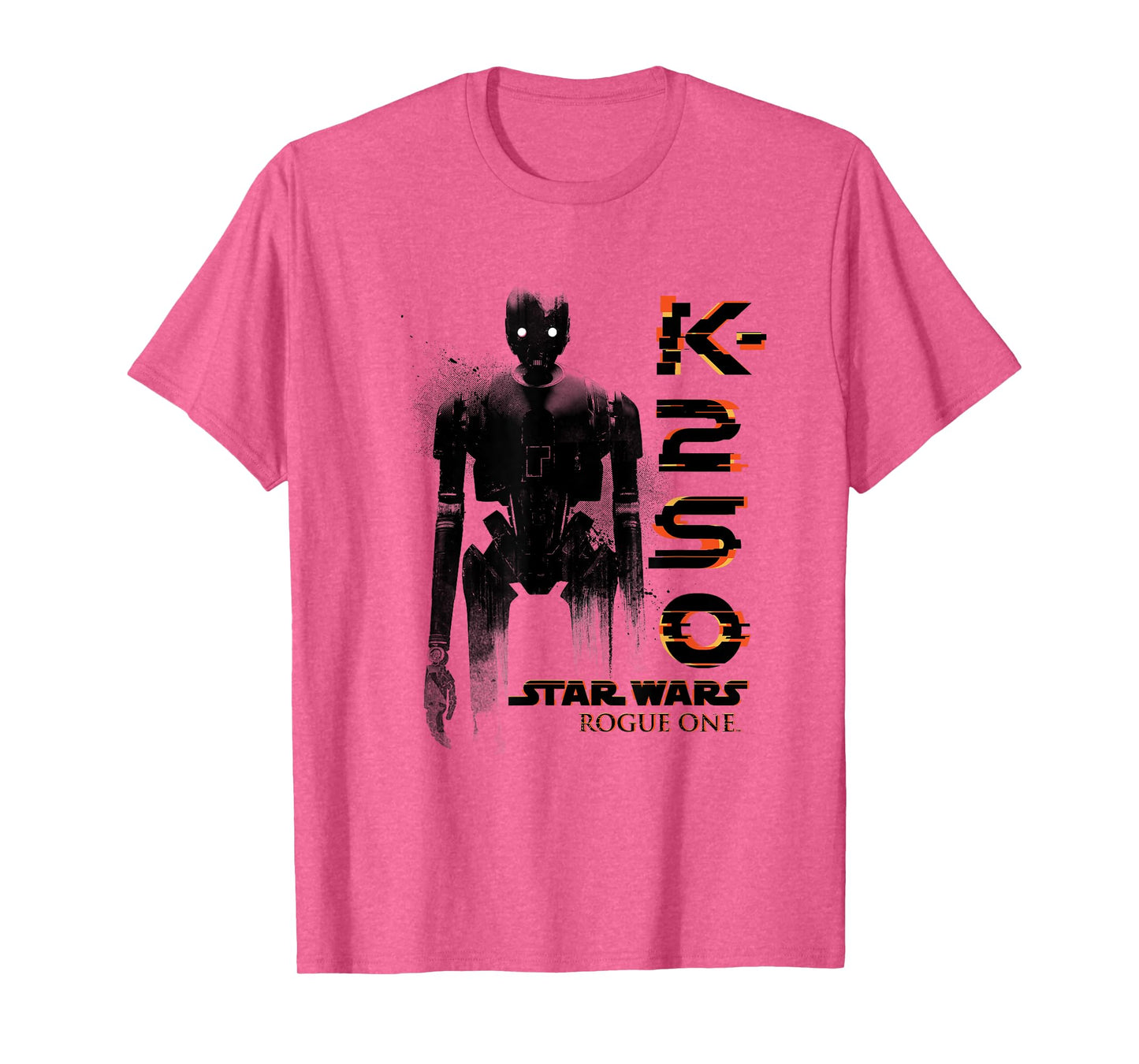 Star Wars Rogue One K-2SO Splat Paint Silhouette Chest Logo T-Shirt
