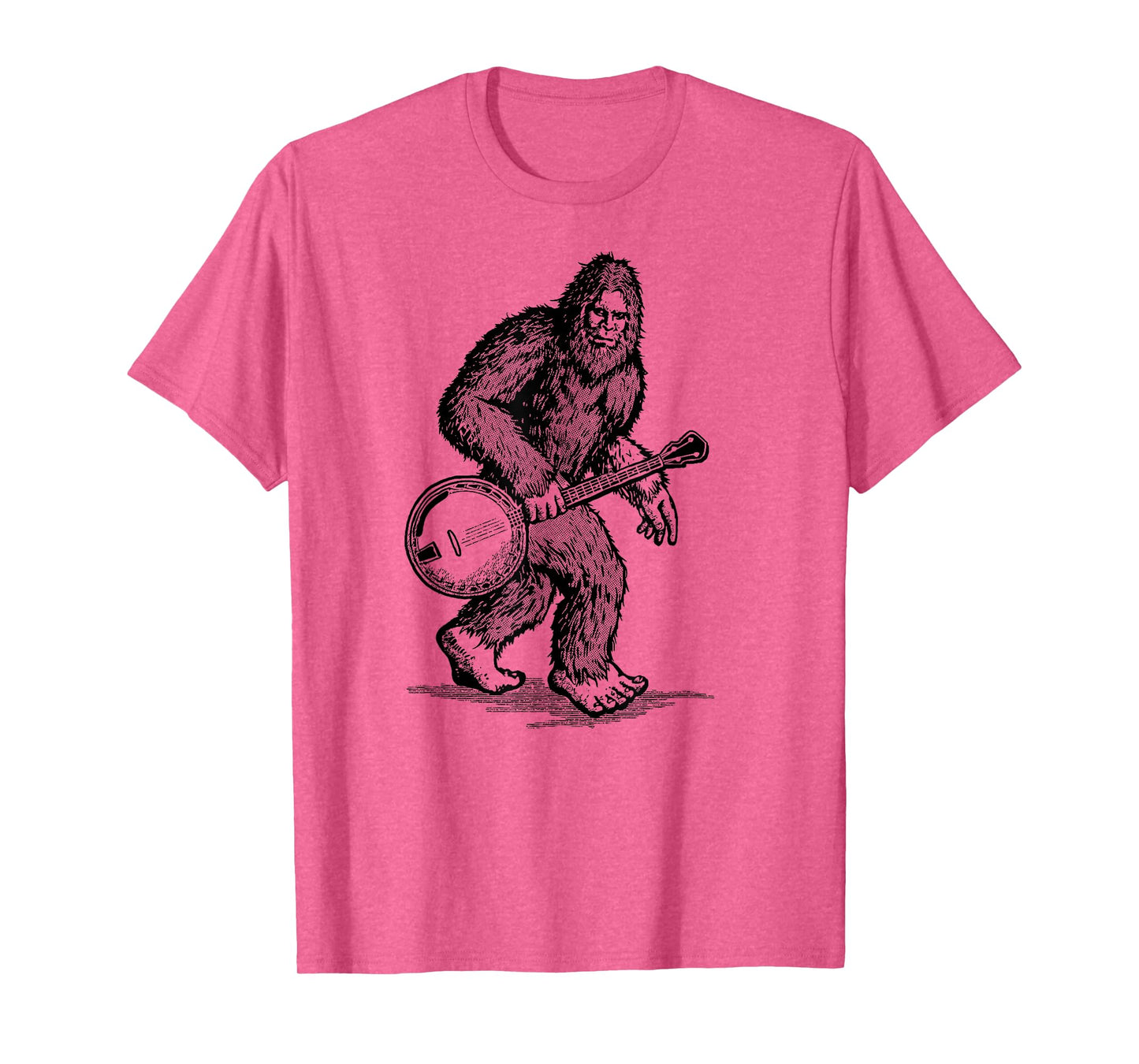 Grassquatch! Vintage Bigfoot & Bluegrass Banjo Music T-Shirt