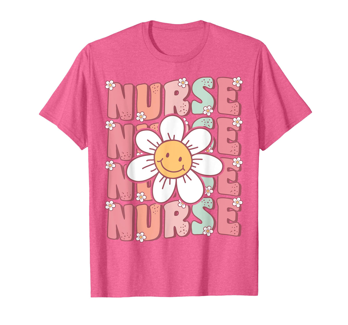 Groovy Nurse Cute Daisy Flower Retro School Nurse ICU CNA RN T-Shirt