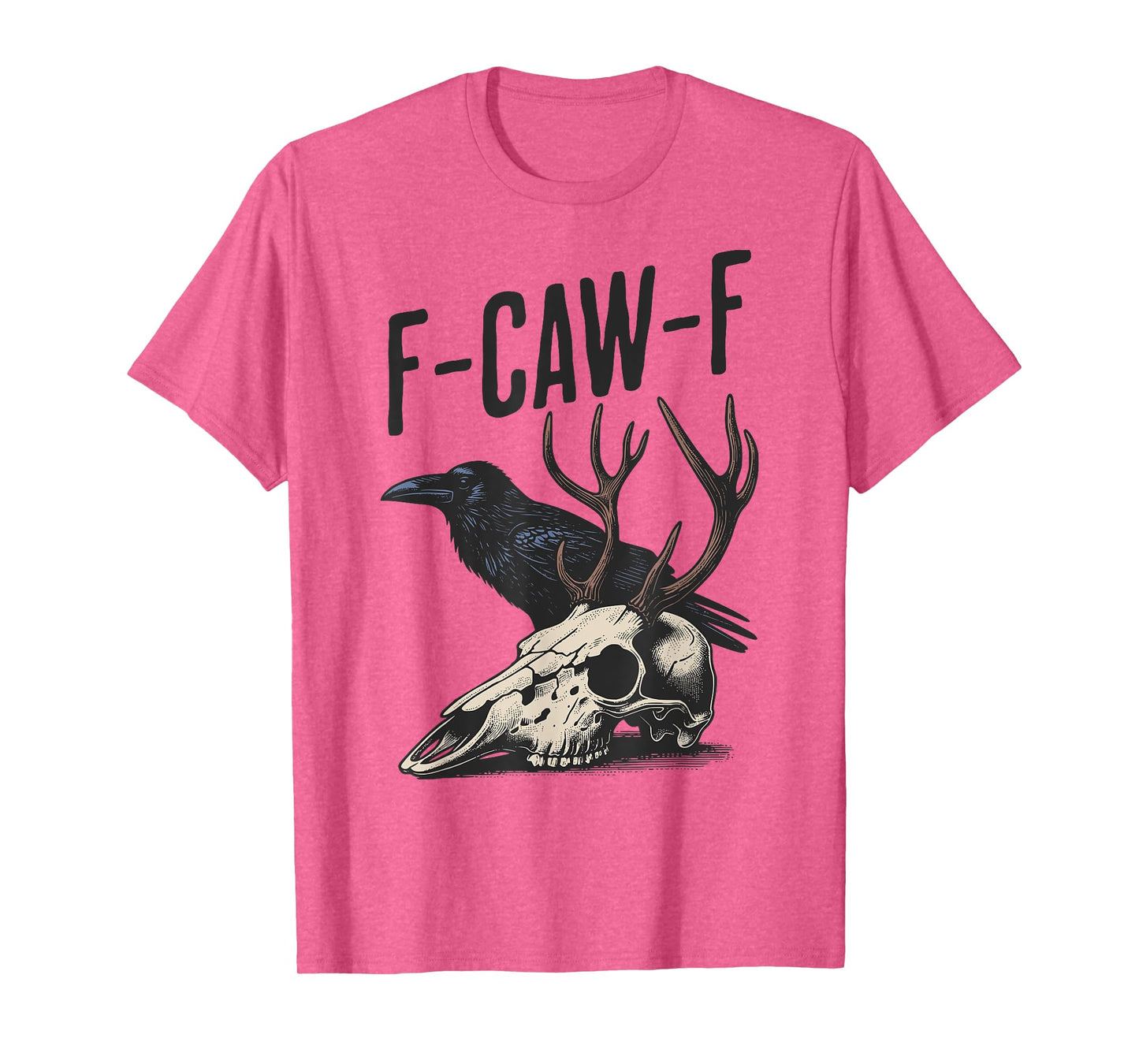 Funny f-caw-f Crow Skull Gothic Graphic tees T-Shirt