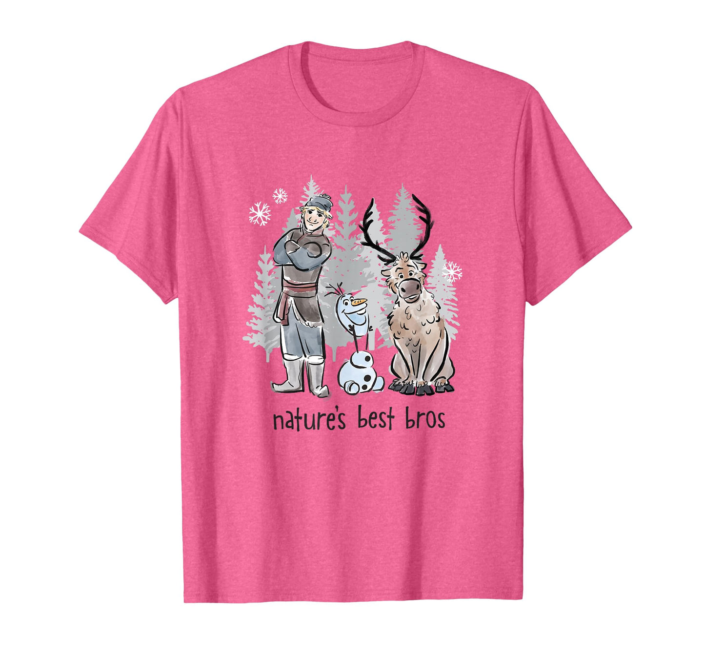 Disney Frozen Kristoff Olaf & Sven Nature's Best Bros Poster T-Shirt