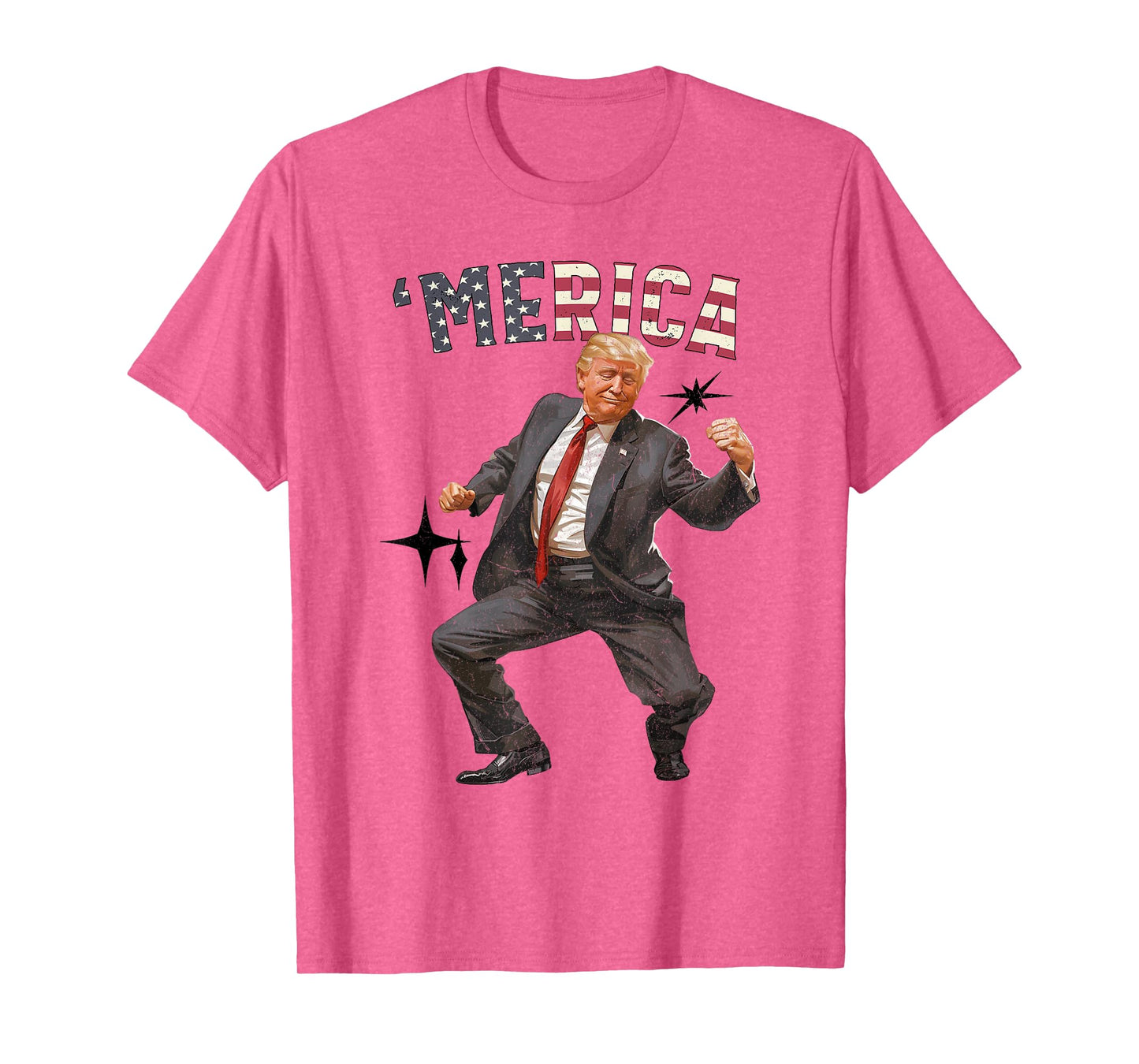 'MERICA TRUMP Happy 4th Of July Trump American Flag Gifts T-Shirt