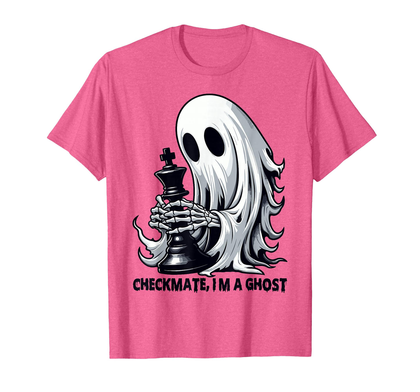 Checkmate I'm a Ghost Spooky Chess King Halloween T-Shirt