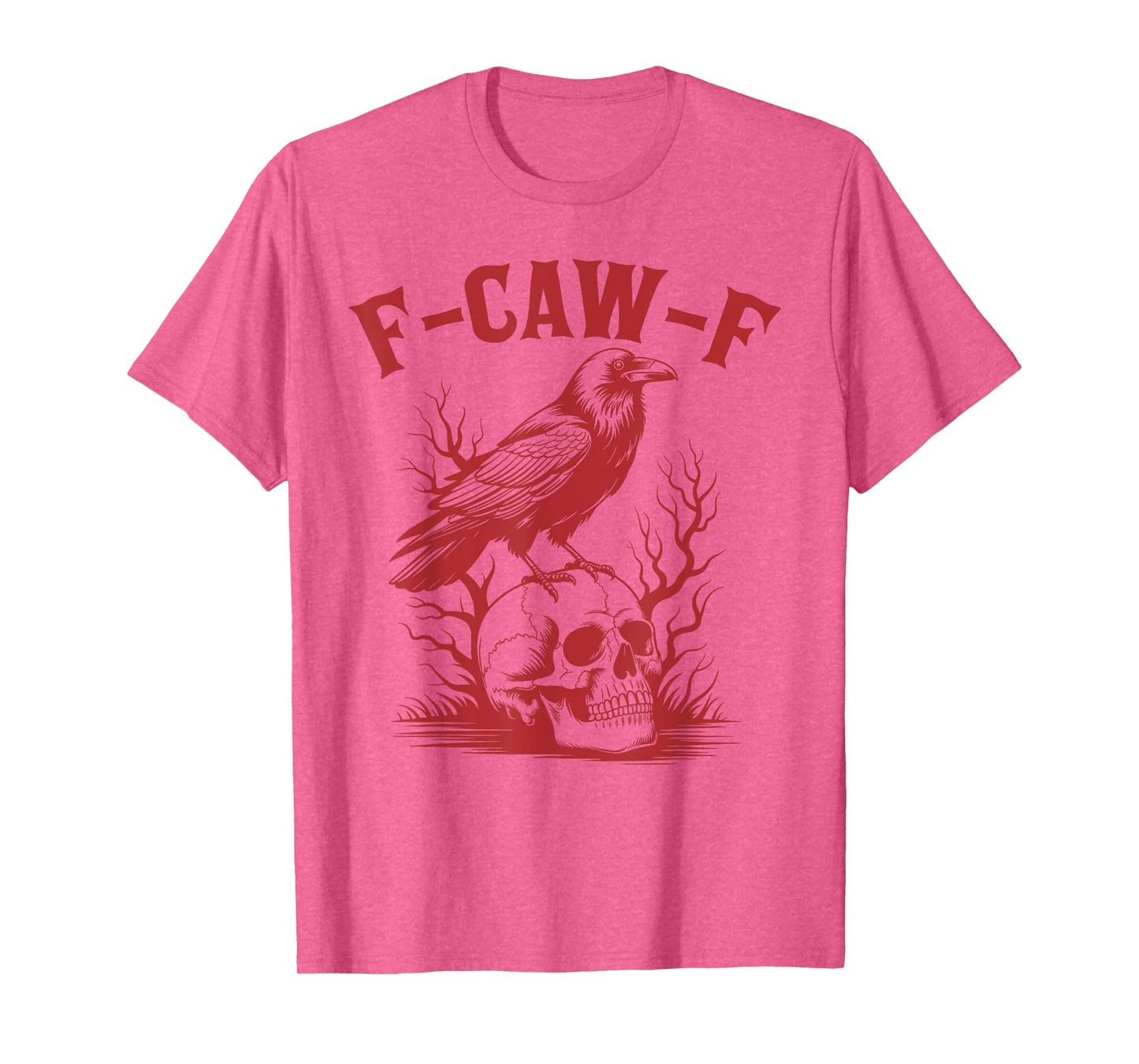 Funny F Caw F Raven Bird Saying Vintage Graphic Novelty T-Shirt