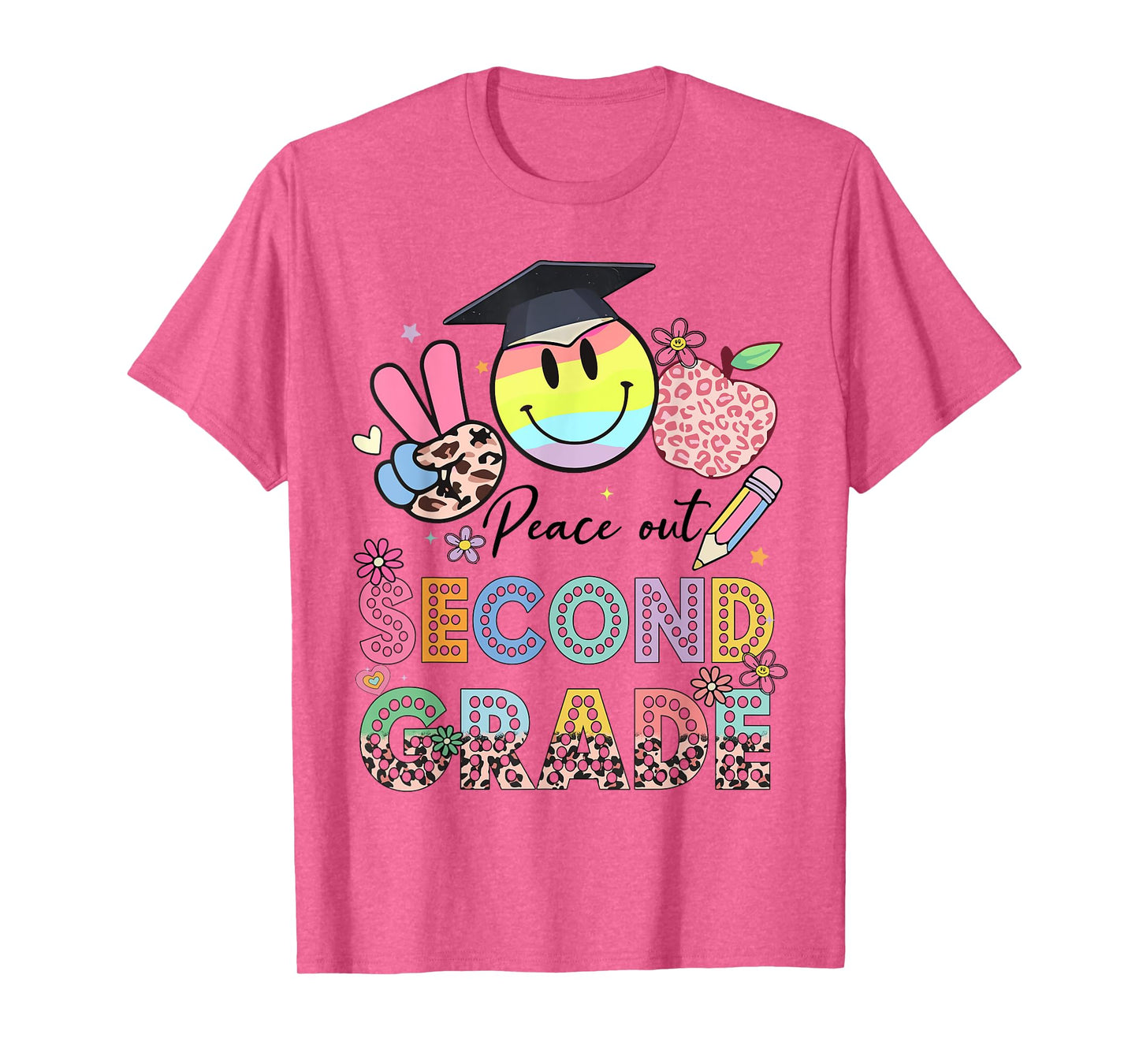 Peace Out 2nd Second Grade Graduation Last Day Of School T-Shirt