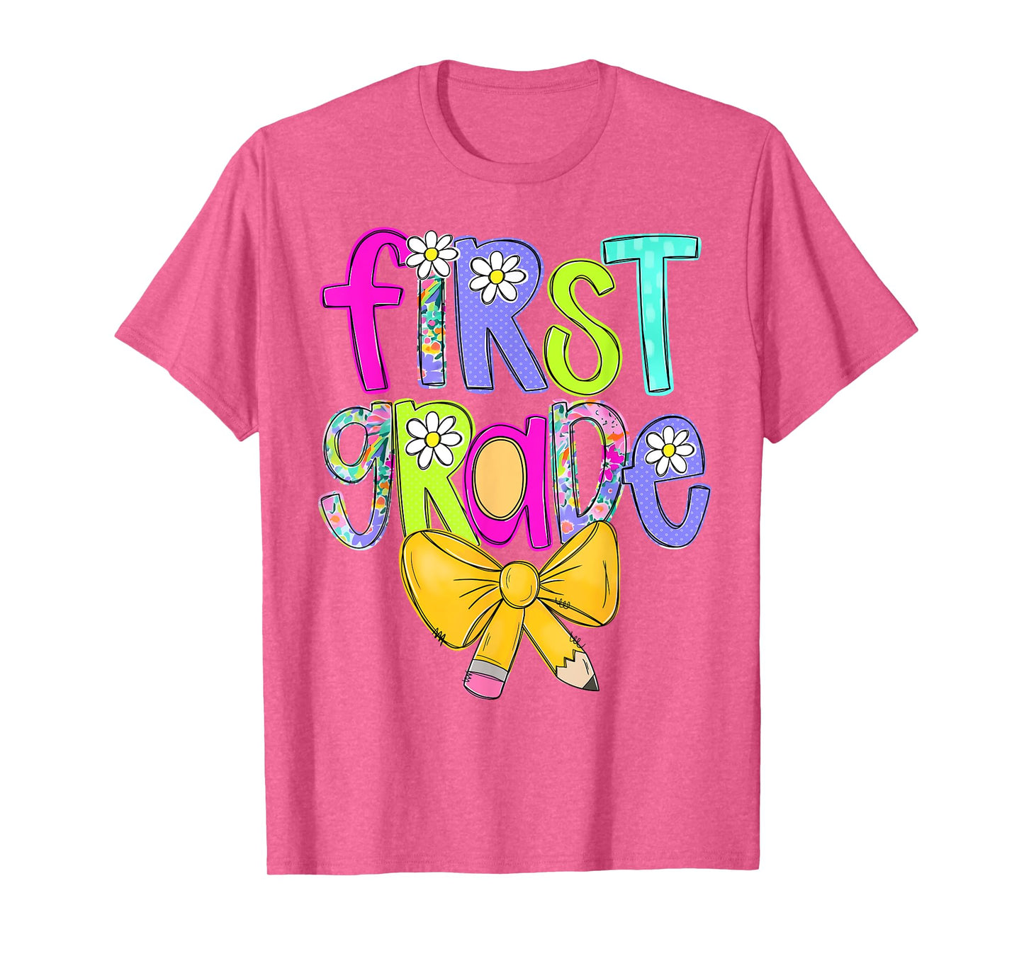 First Grade Coquette Bow Back To School First Day Of School T-Shirt