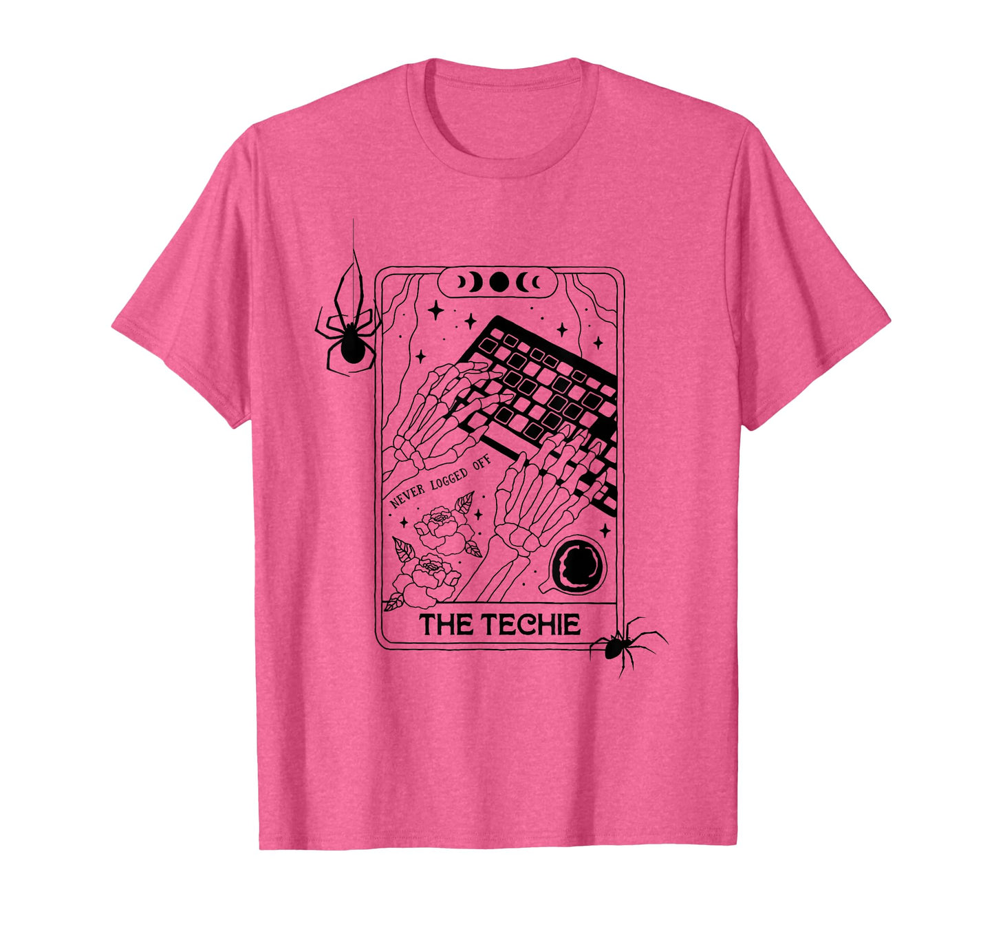 The Coder Skeleton Tarot Card Halloween Design T-Shirt