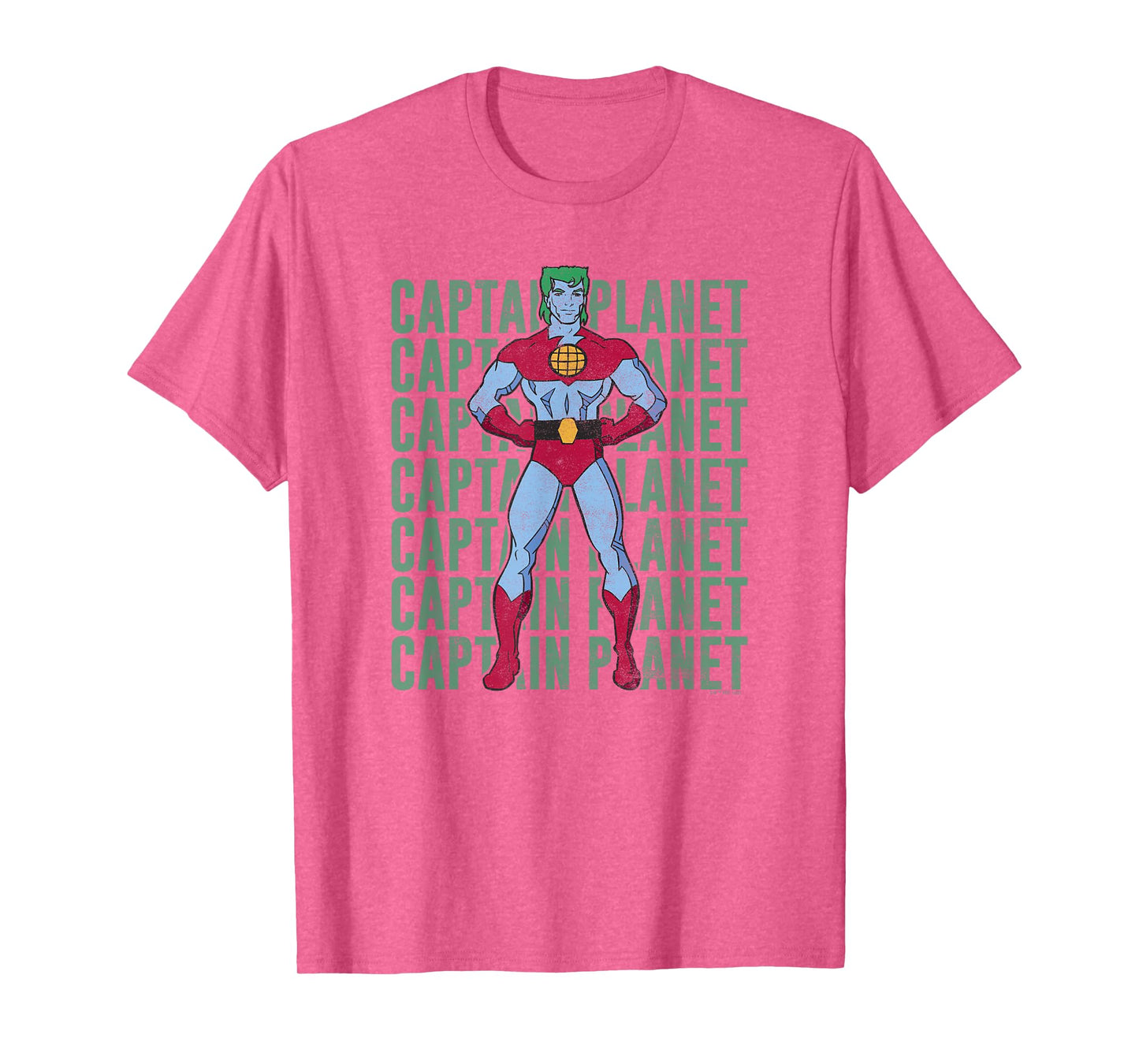 Captain Planet Text Stacked Poster T-Shirt