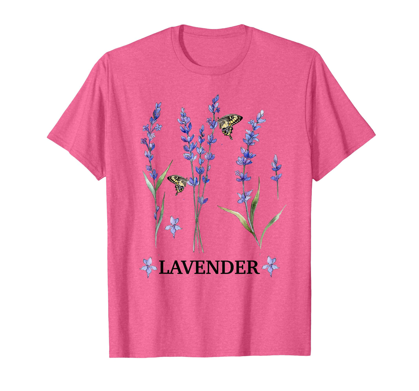 Lavender Plant Butterfly Herb Purple Flower Botanical Gift T-Shirt