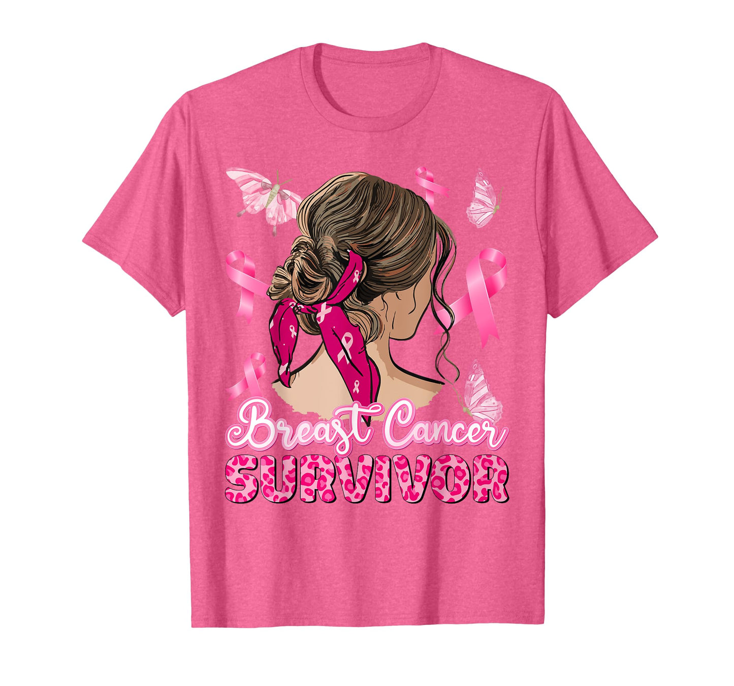 Breast Cancer Awareness Pink Ribbon Survivor Breast Cancer T-Shirt