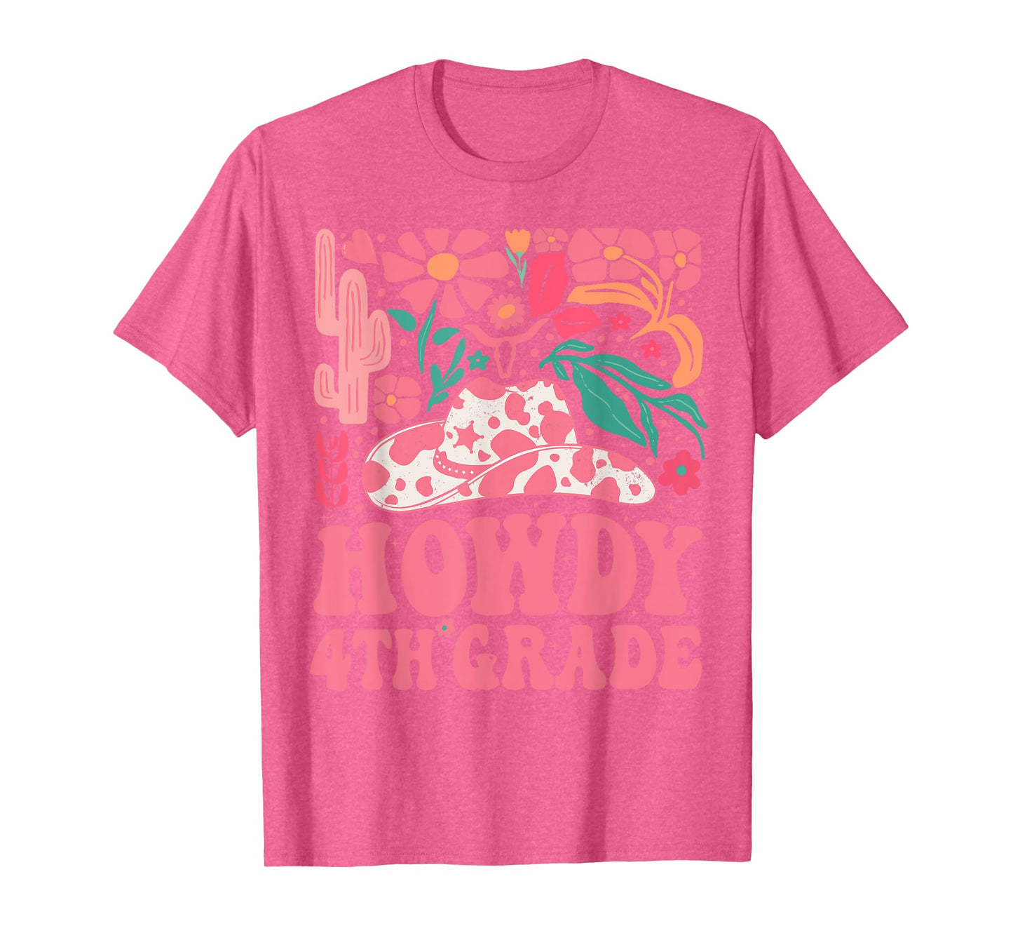 Howdy Fourth Grade Western Cowgirls 4th Grade Squad Teacher T-Shirt