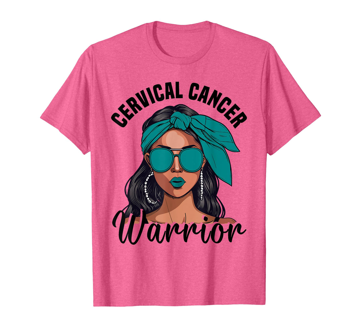 Cervical Cancer Awareness Ribbon Warrior Cervical Cancer T-Shirt