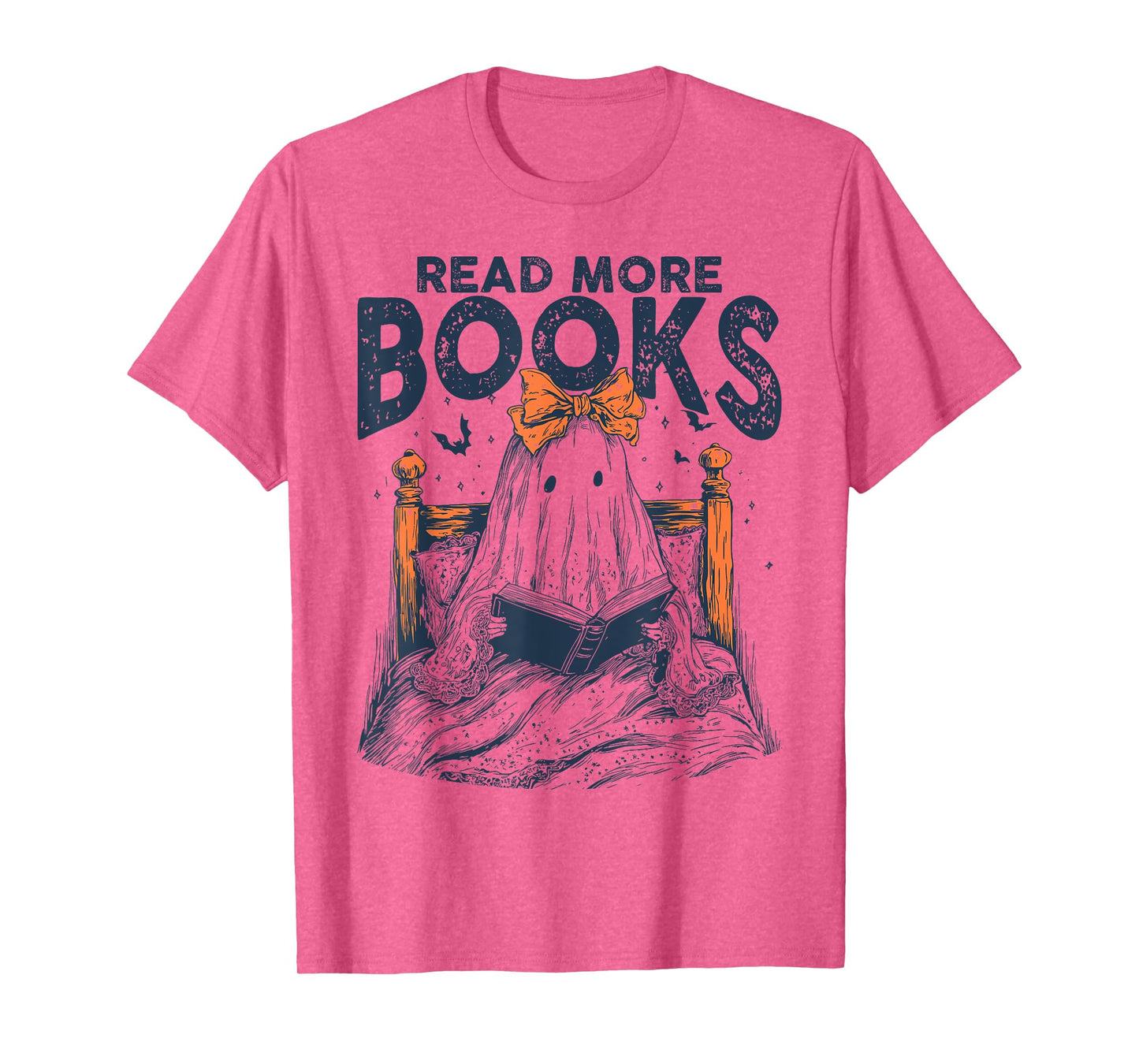 Halloween Book Lover Ghost Boo Pun Read More Boooks T-Shirt