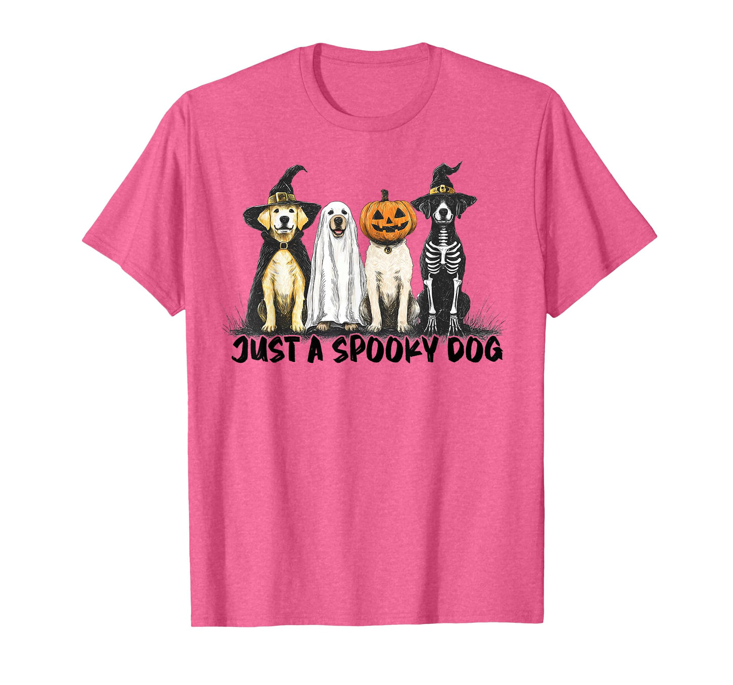 Just A Spooky Dog Halloween Dog Men Women T-Shirt