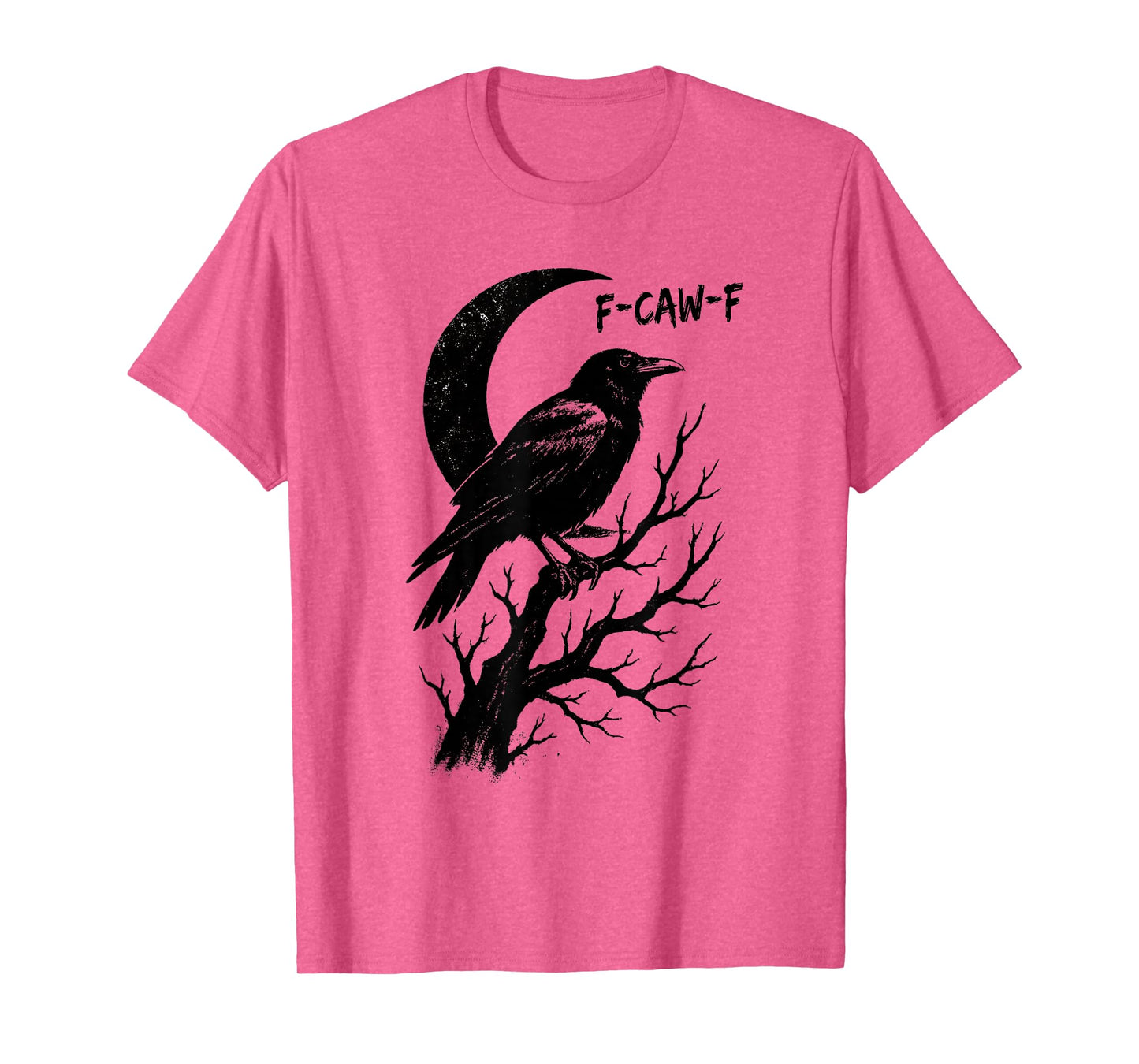 Stencil Graffiti Spray Street Art Raven Crow Moon F-CAW-F T-Shirt