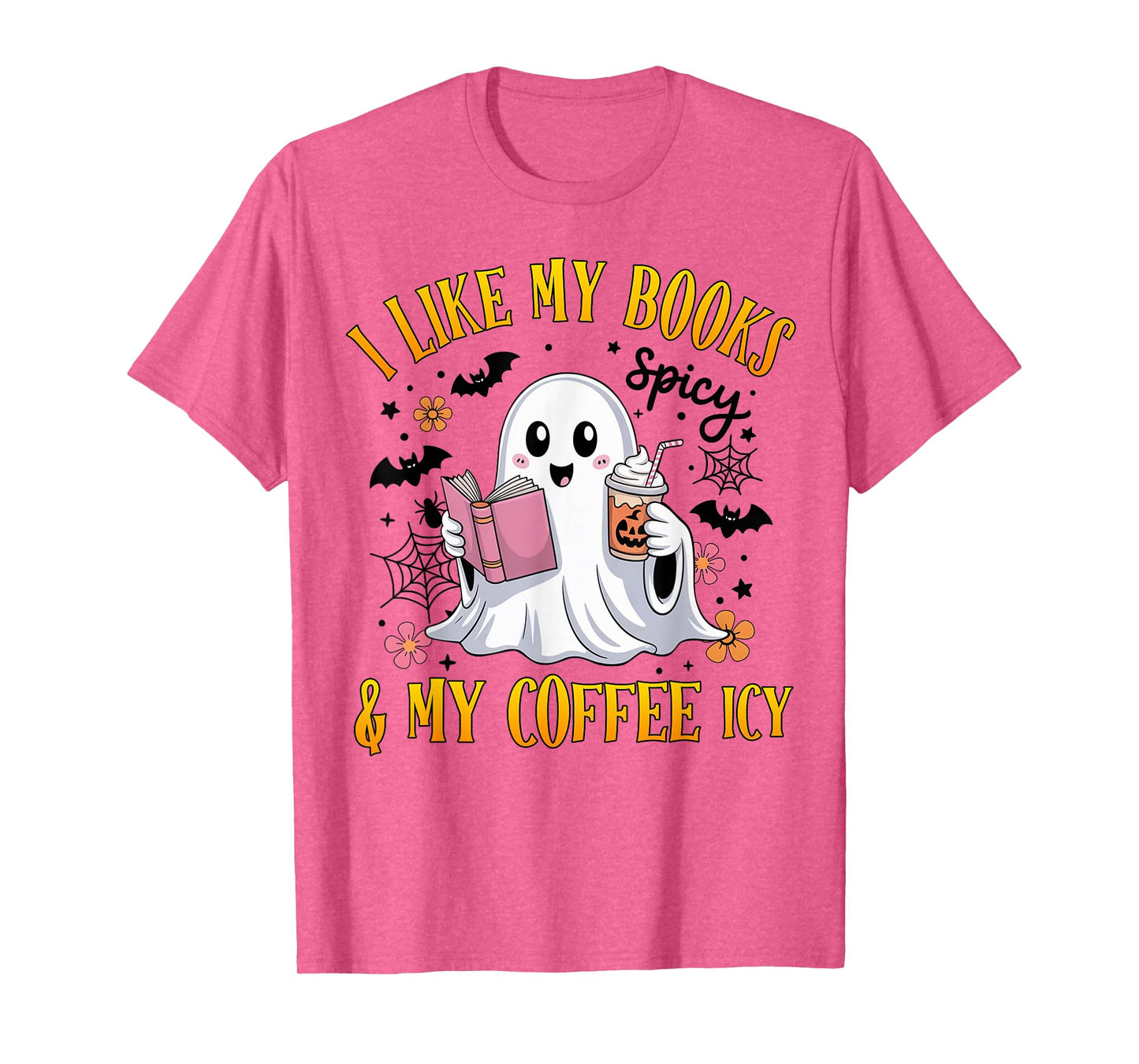 I Like My Books and My Coffee ICY, Halloween Book and Coffee T-Shirt