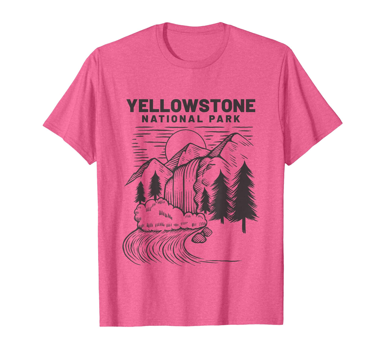 Yellowstone National Park Wyoming Falls Vintage T-Shirt