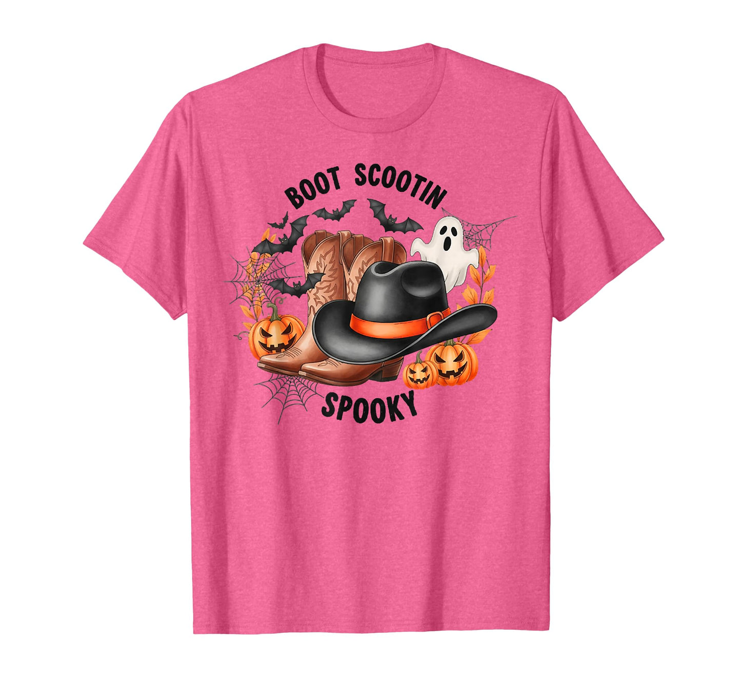 Boot Scootin' Spooky Ghost Cowboy, Cowboy Western Halloween T-Shirt