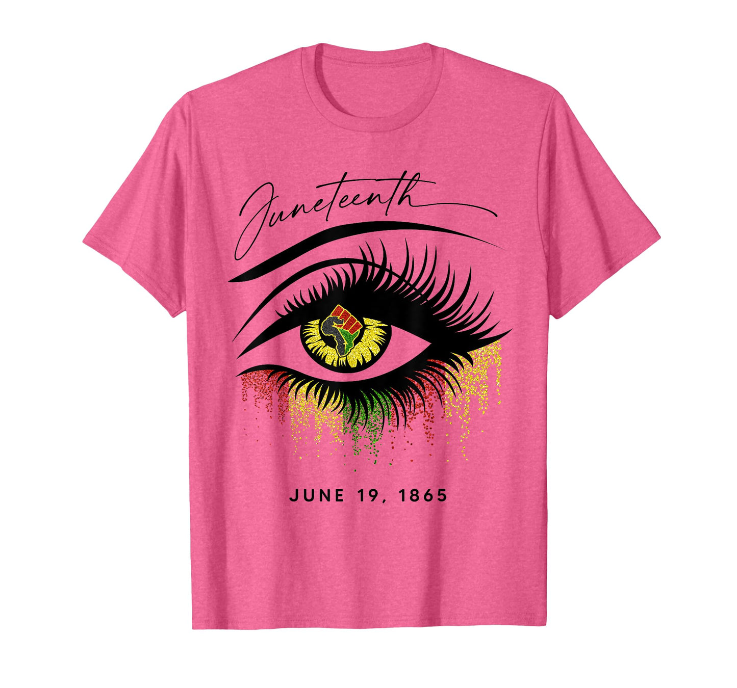 Juneteenth Eyelash African Eyes Beautiful T-Shirt