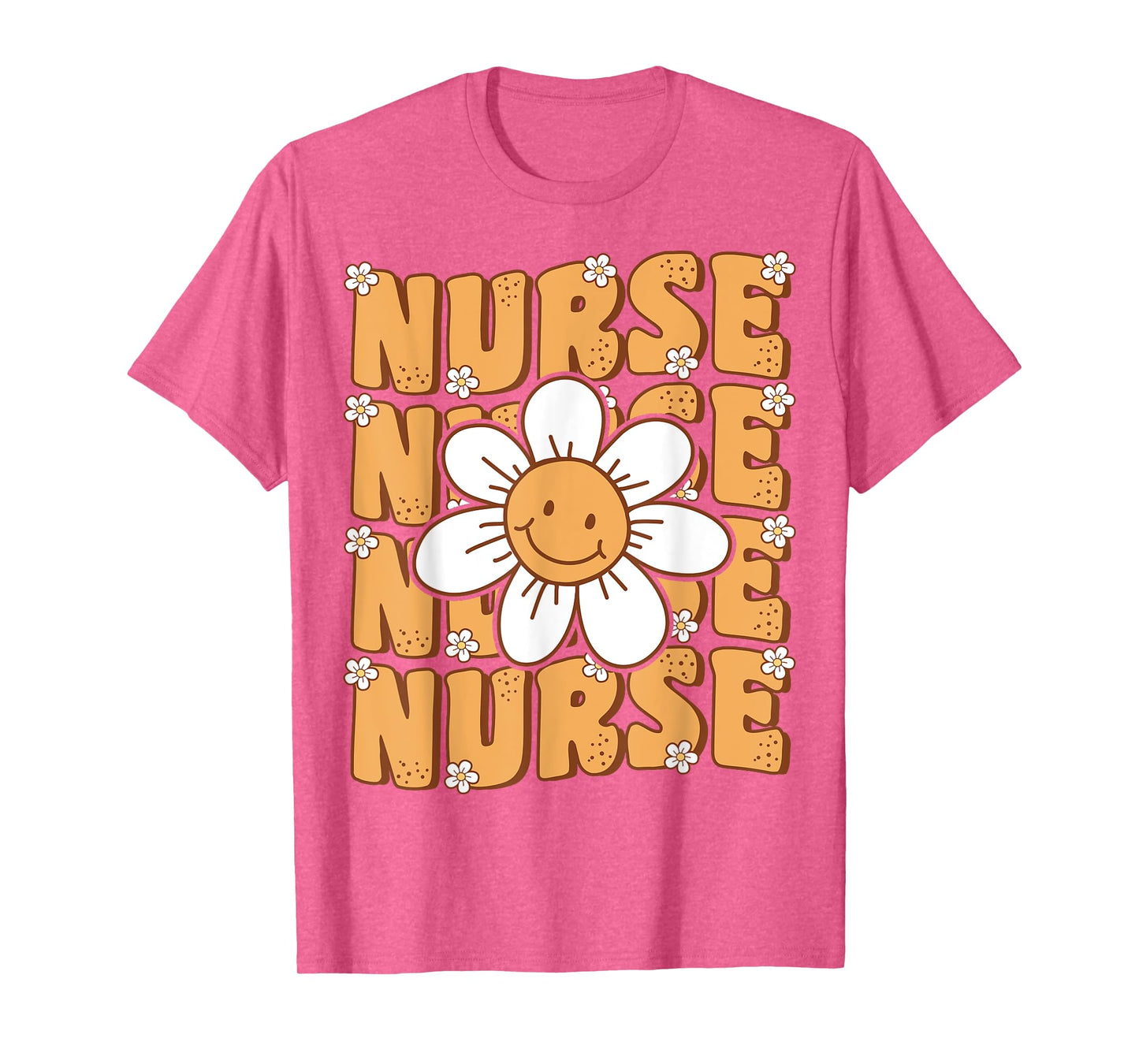 Groovy Nurse Cute Daisy Flower Retro School Nurse ICU CNA RN T-Shirt