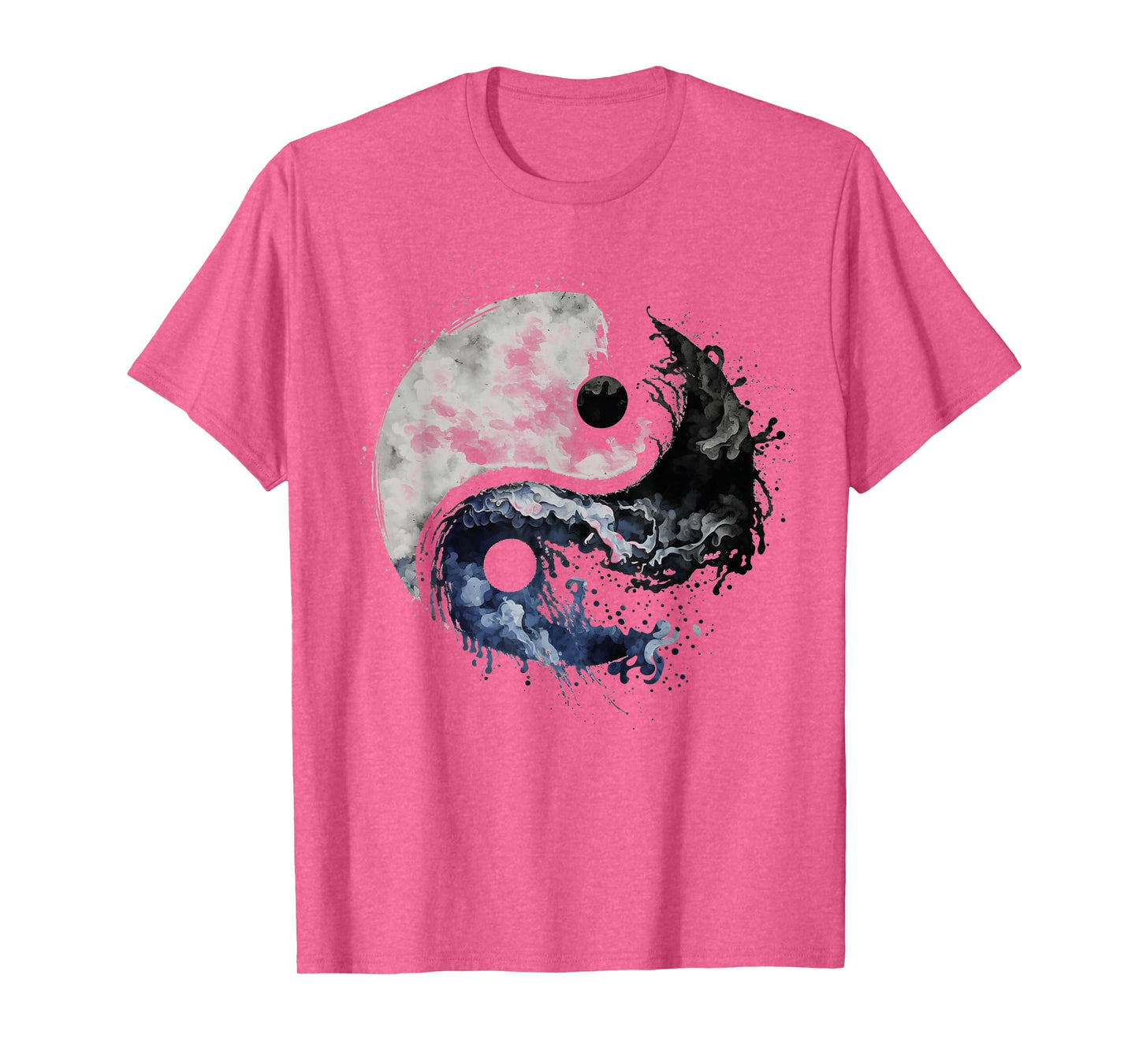 Ying Yang Balance Meditation Water Color Tai Chi Flow State T-Shirt