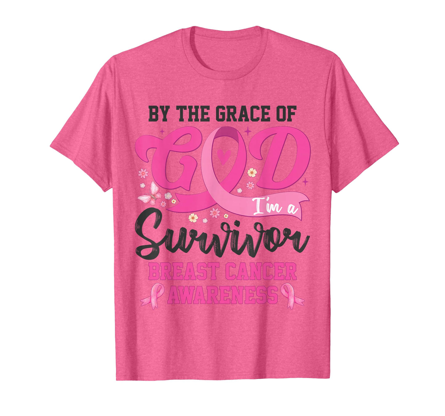 I'm A Survivor Breast Cancer Awareness For Women Mom Grandma T-Shirt