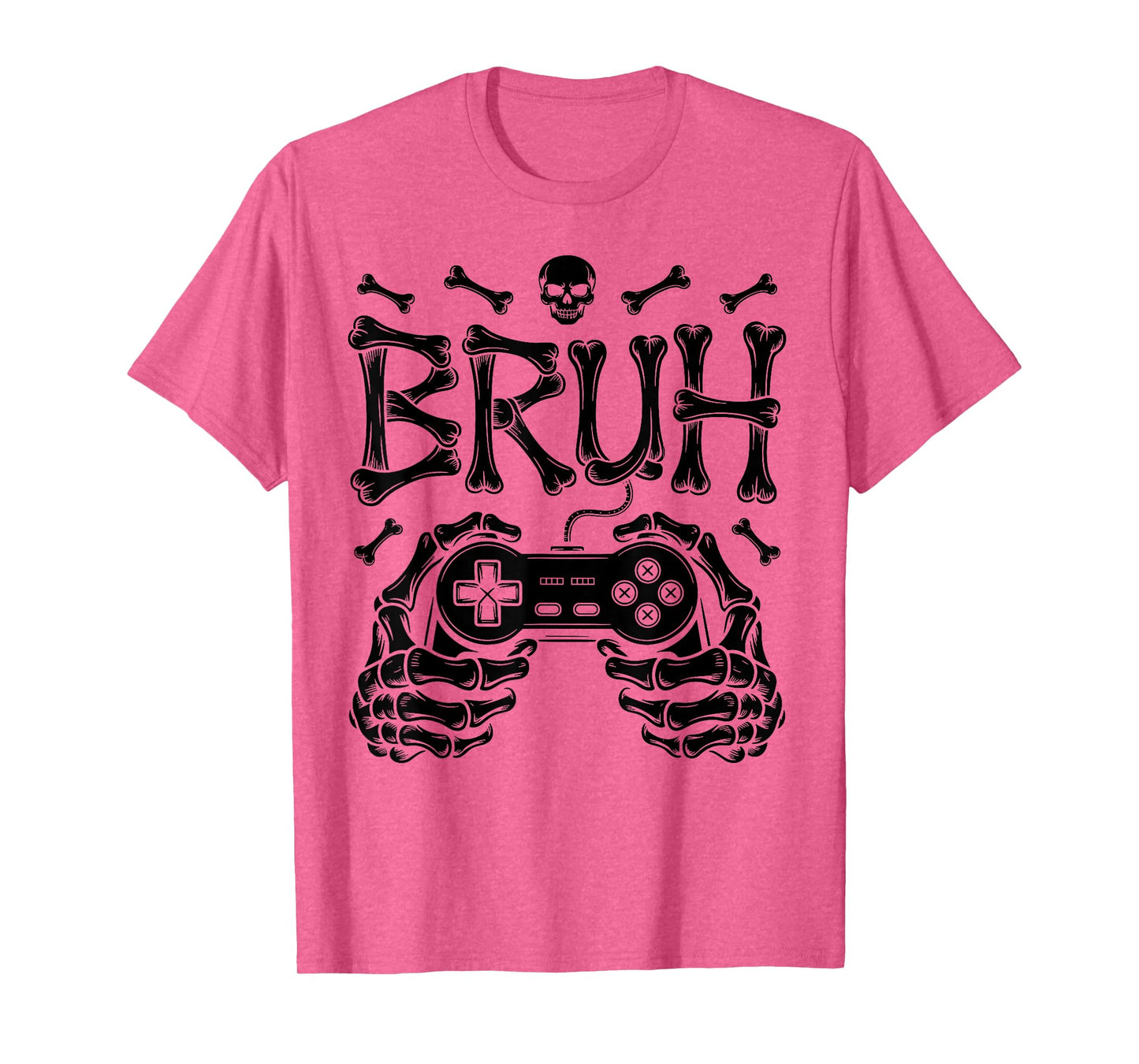Funny Skeleton Video Game Halloween Gaming Gamer Boys Men T-Shirt
